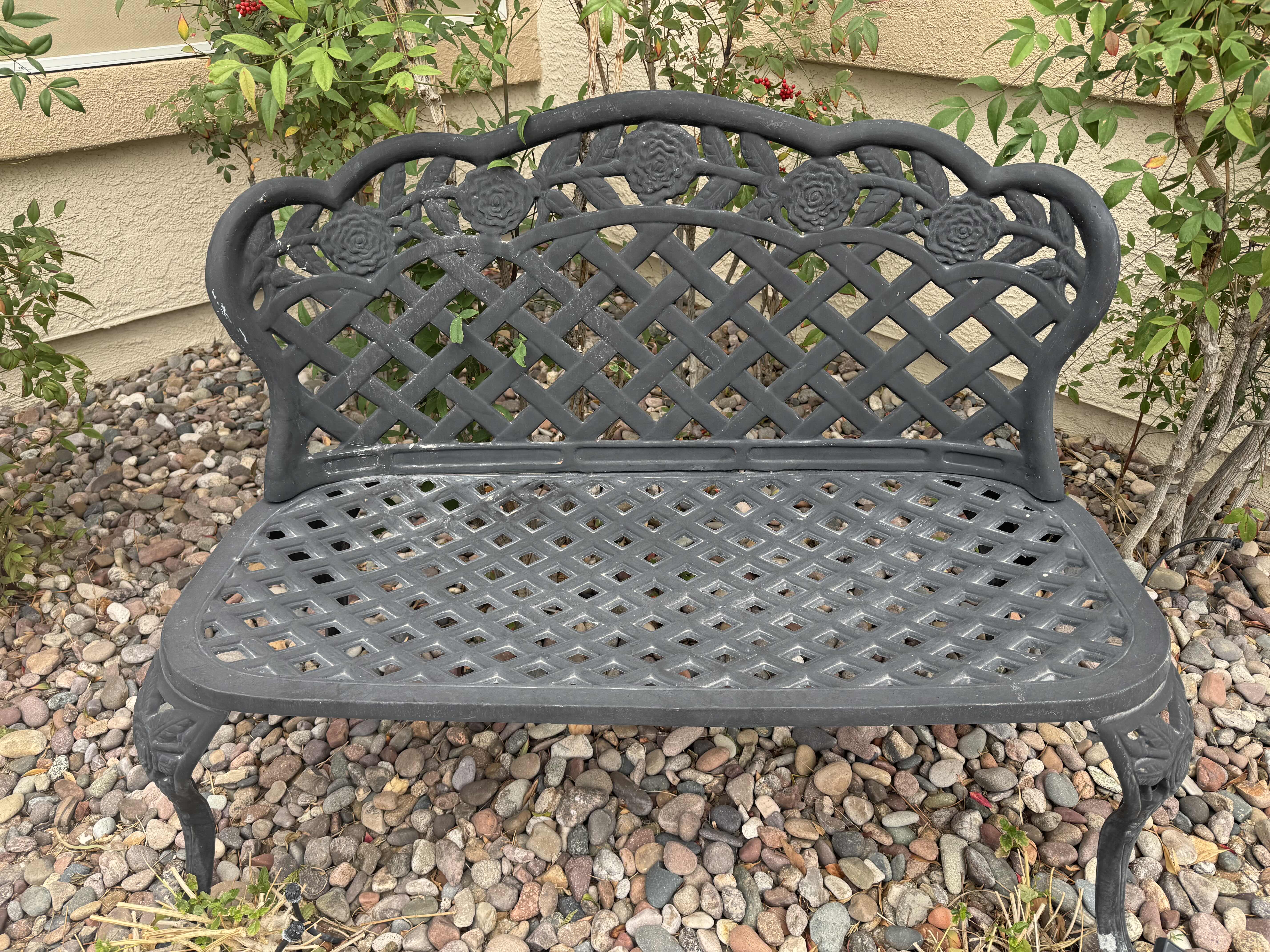 Photo 1 of 40” BLACK METAL BENCH