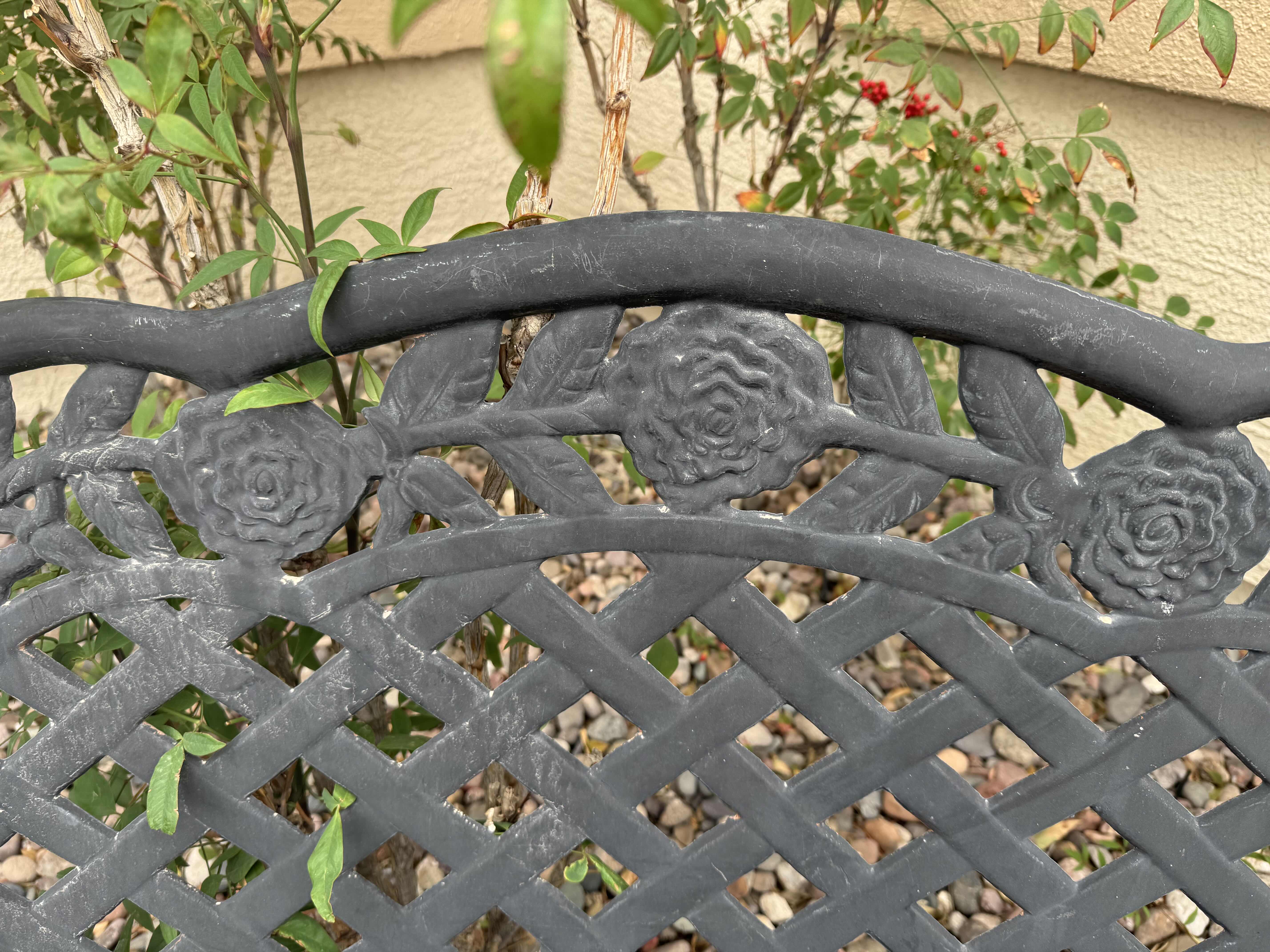 Photo 1 of 40” BLACK METAL BENCH