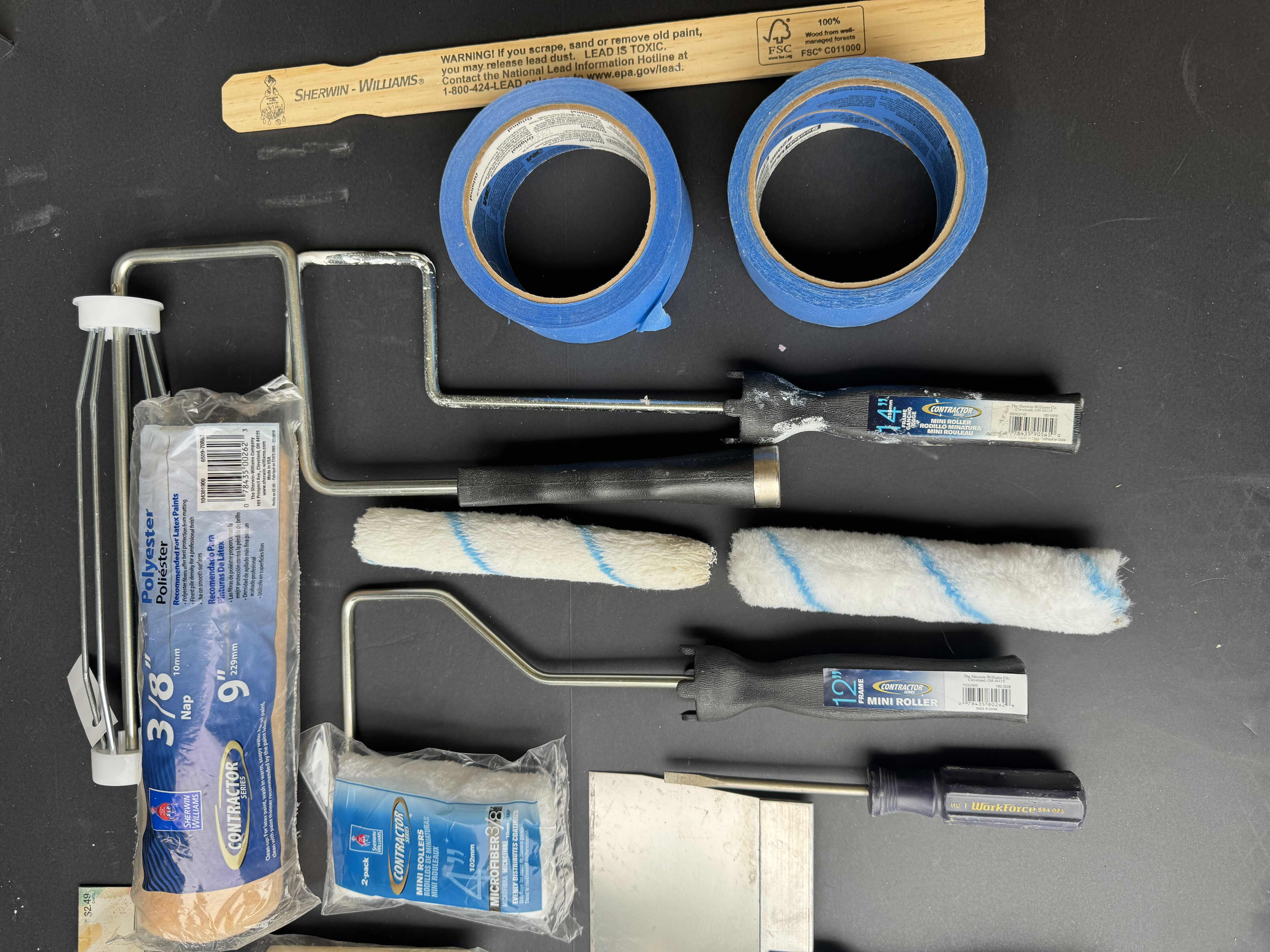 Photo 1 of ASSORTED PAINTERS ITEMS, HOME ESSENTIALS, 21 ITEMS