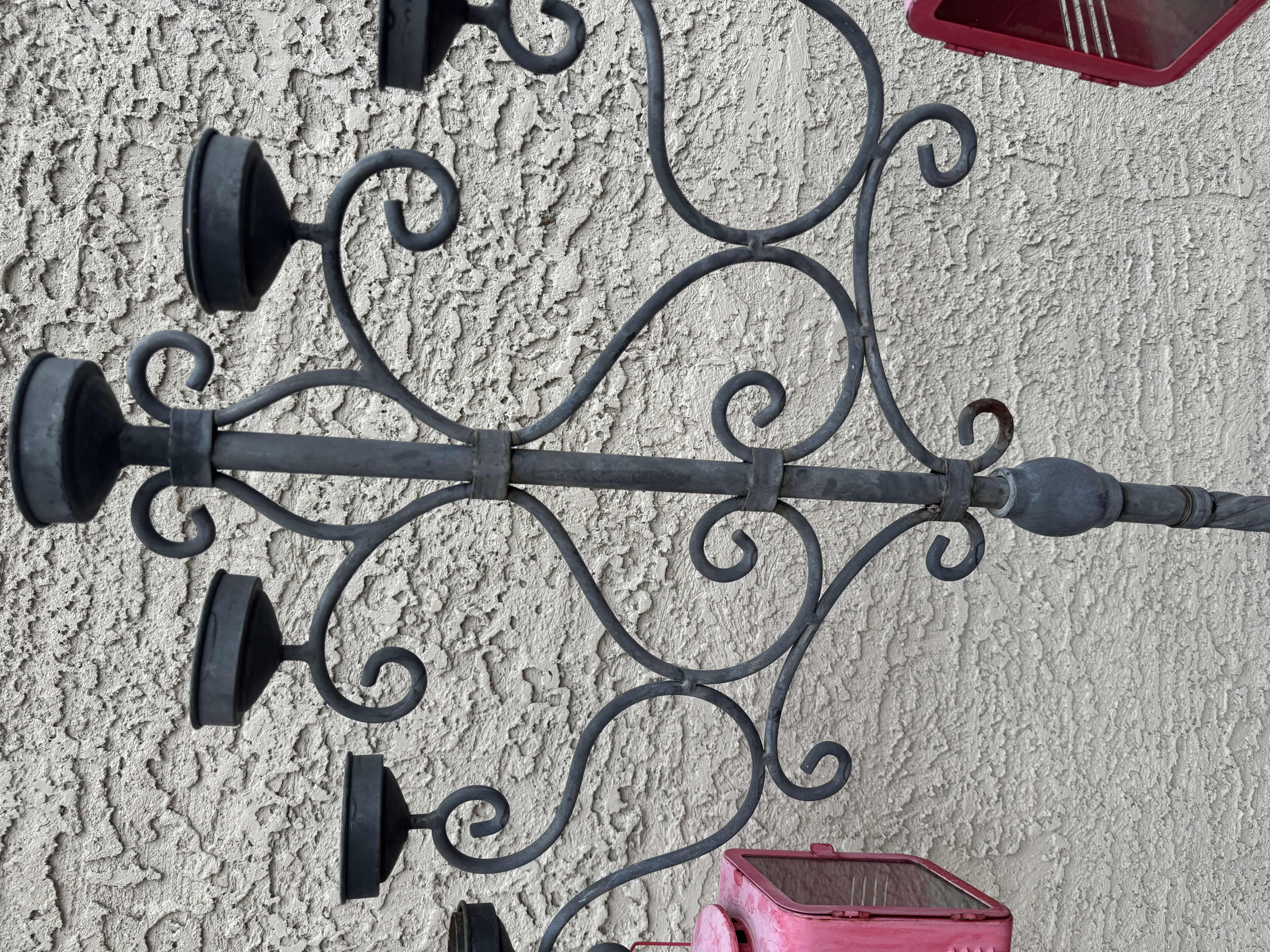 Photo 1 of BLACK METAL 60” OUTDOOR CANDELABRA