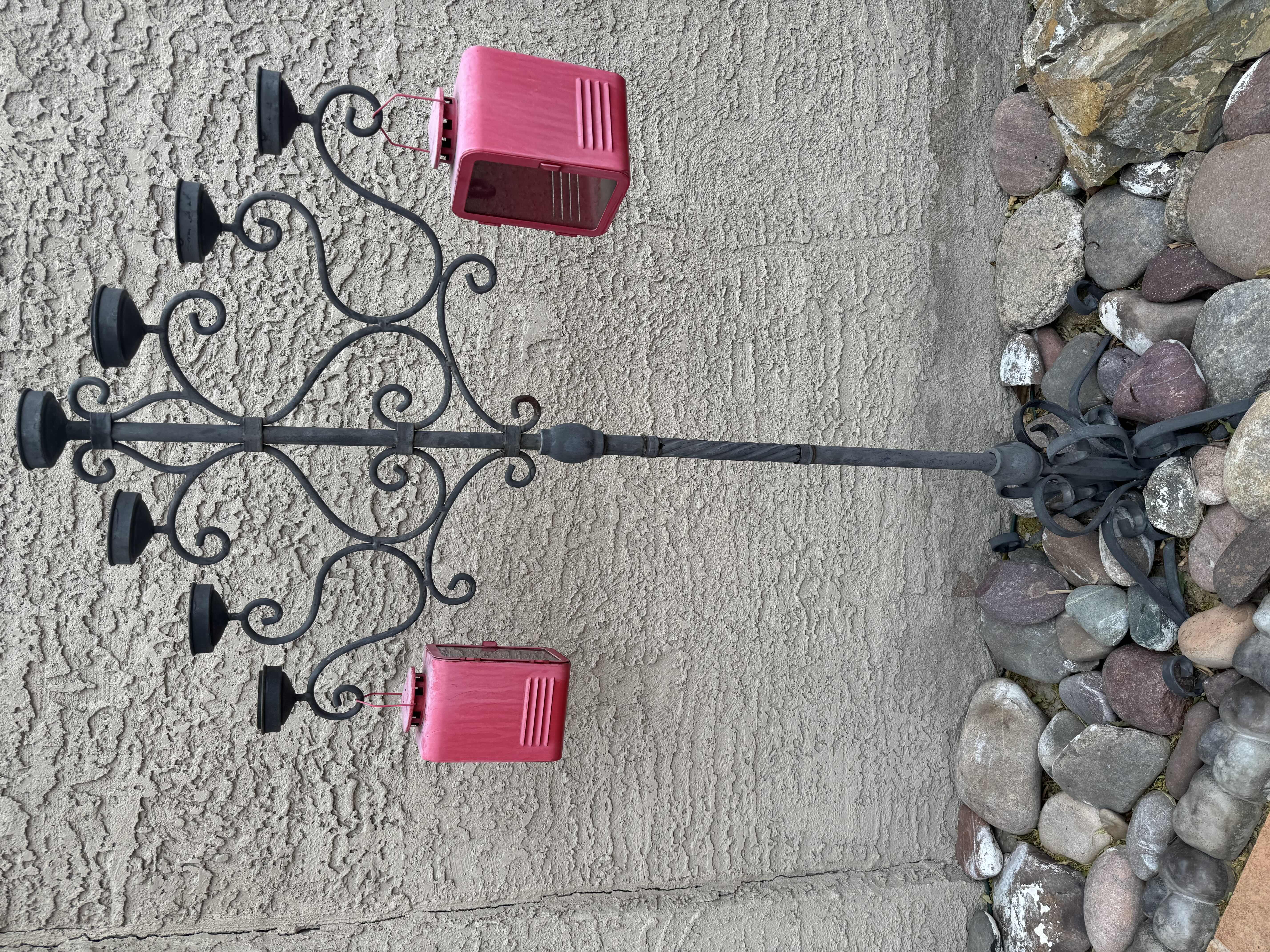 Photo 1 of BLACK METAL 60” OUTDOOR CANDELABRA