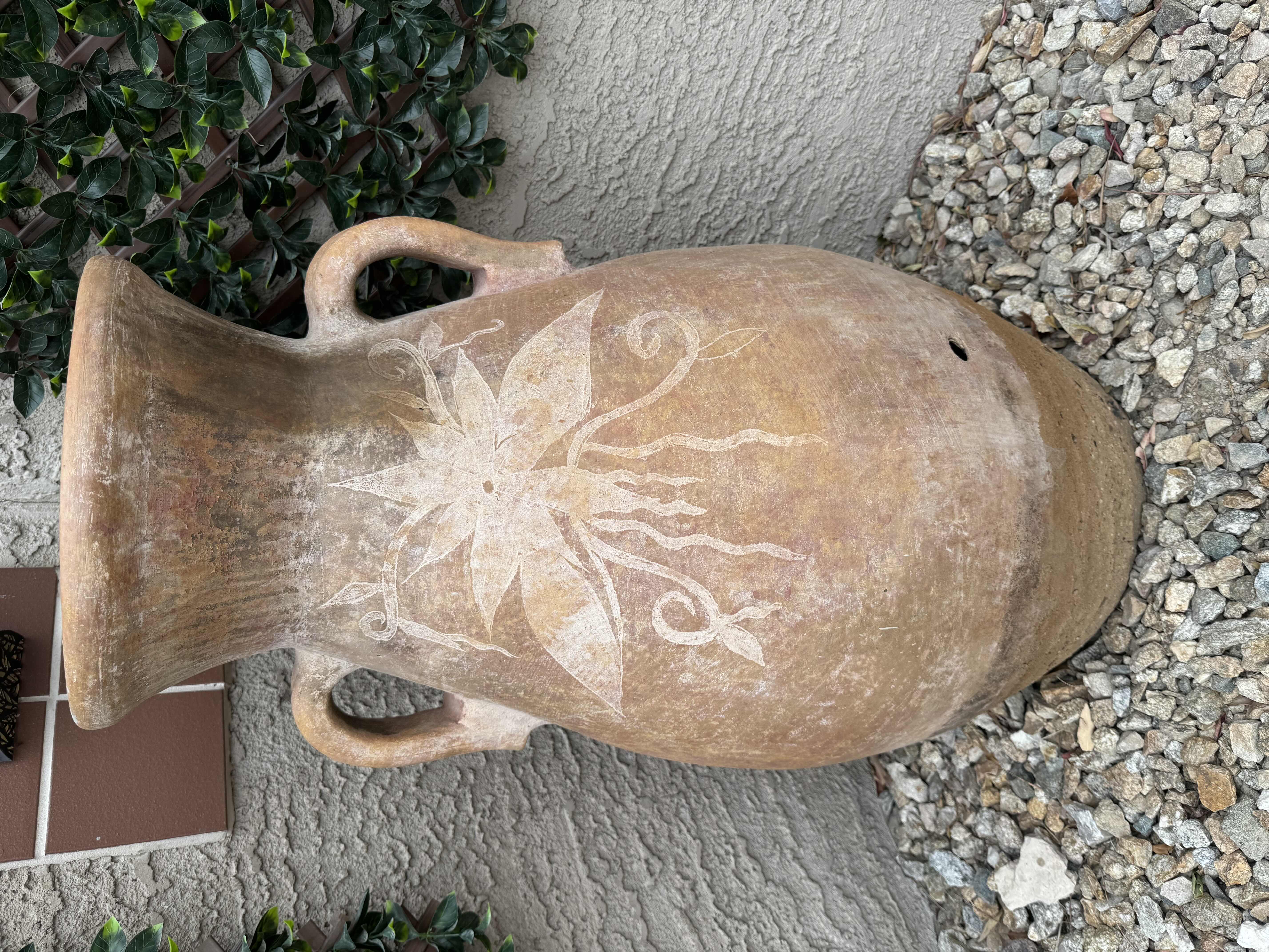 Photo 1 of HEAVY OUTDOOR DECORATIVE POT WITHOUT A BOTTOM H37”