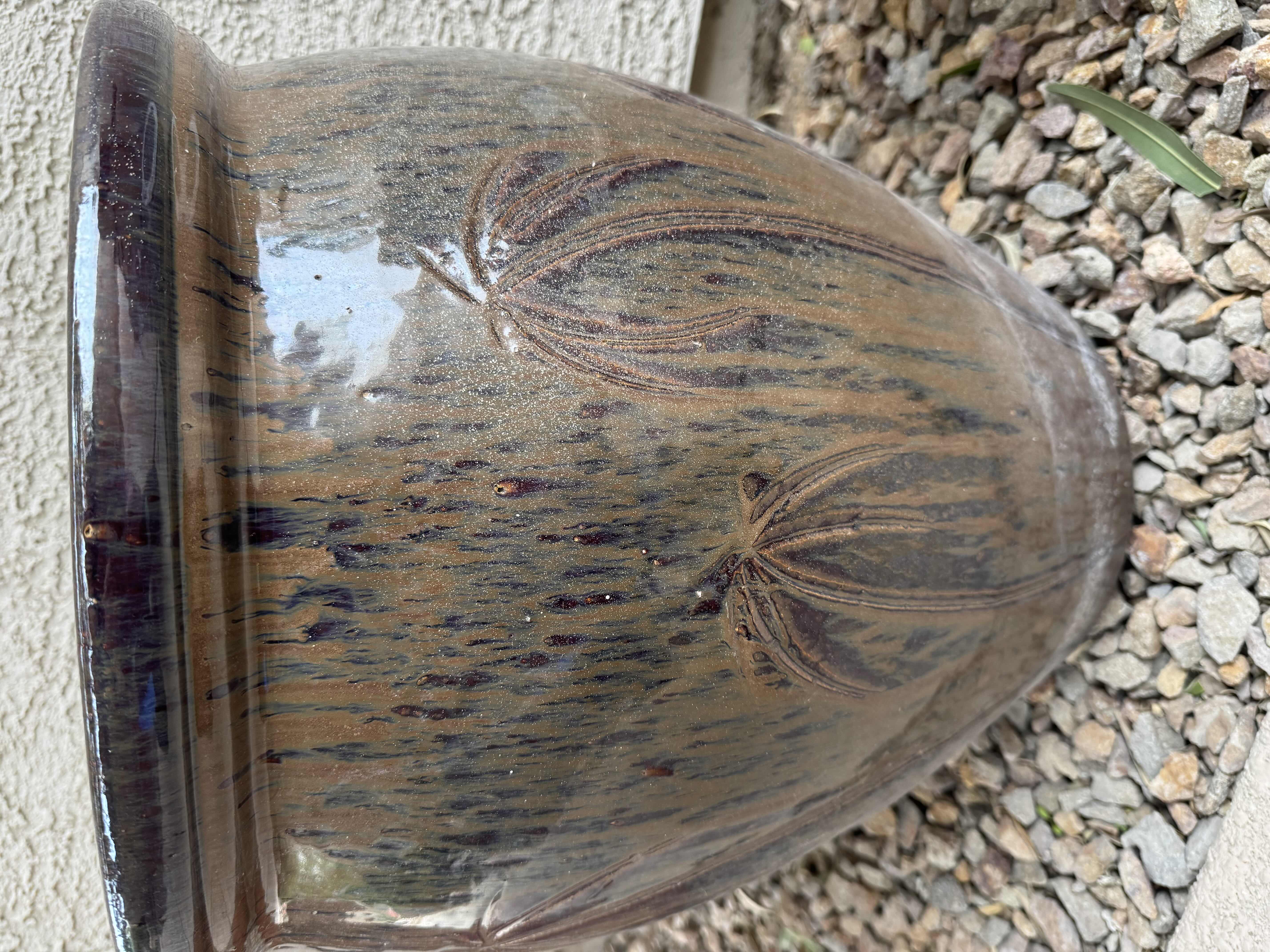 Photo 2 of GLAZED CERAMIC PLANTER H20”