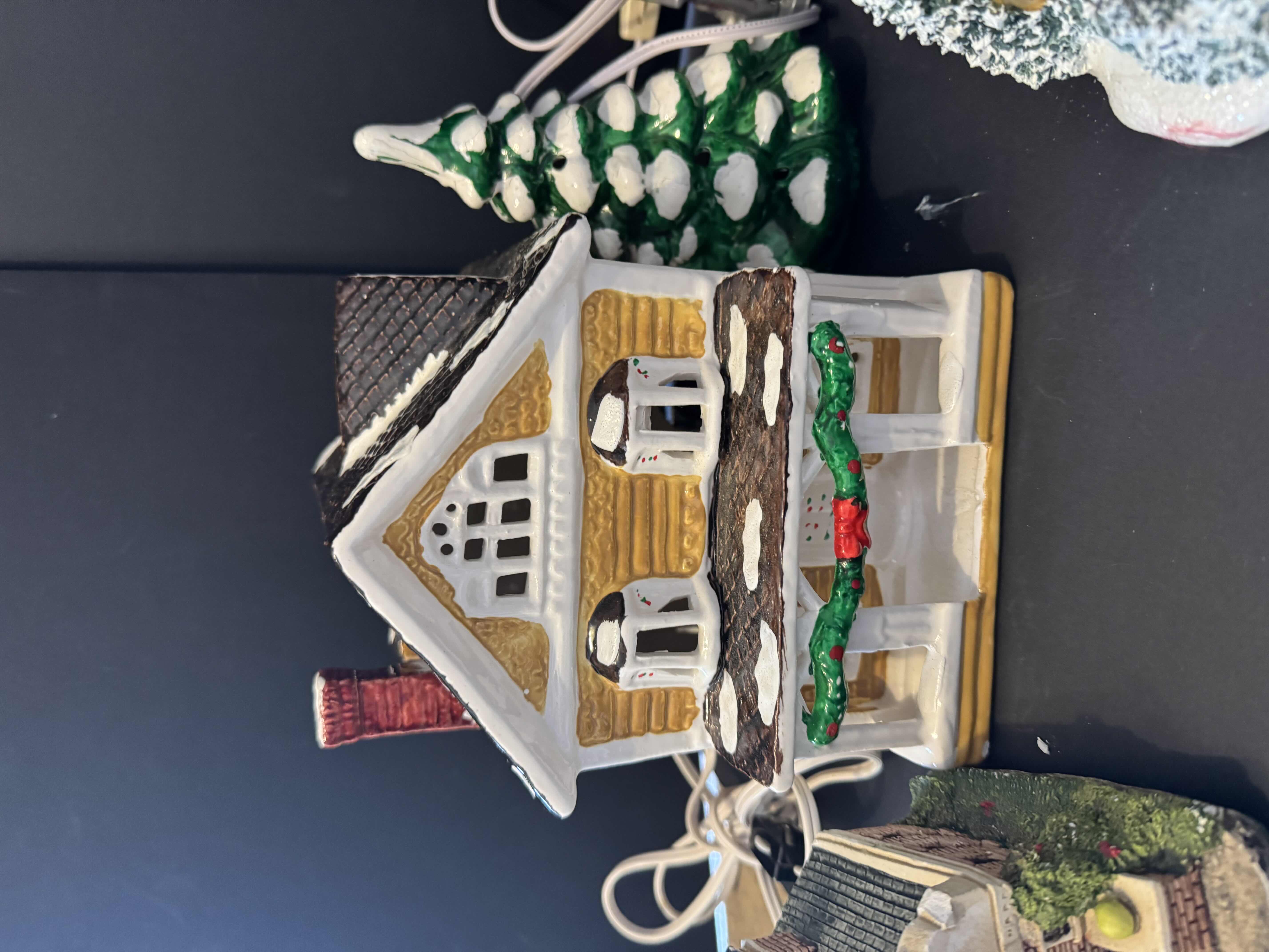 Photo 1 of 5- PORCELAIN CHRISTMAS VILLAGE HOUSES