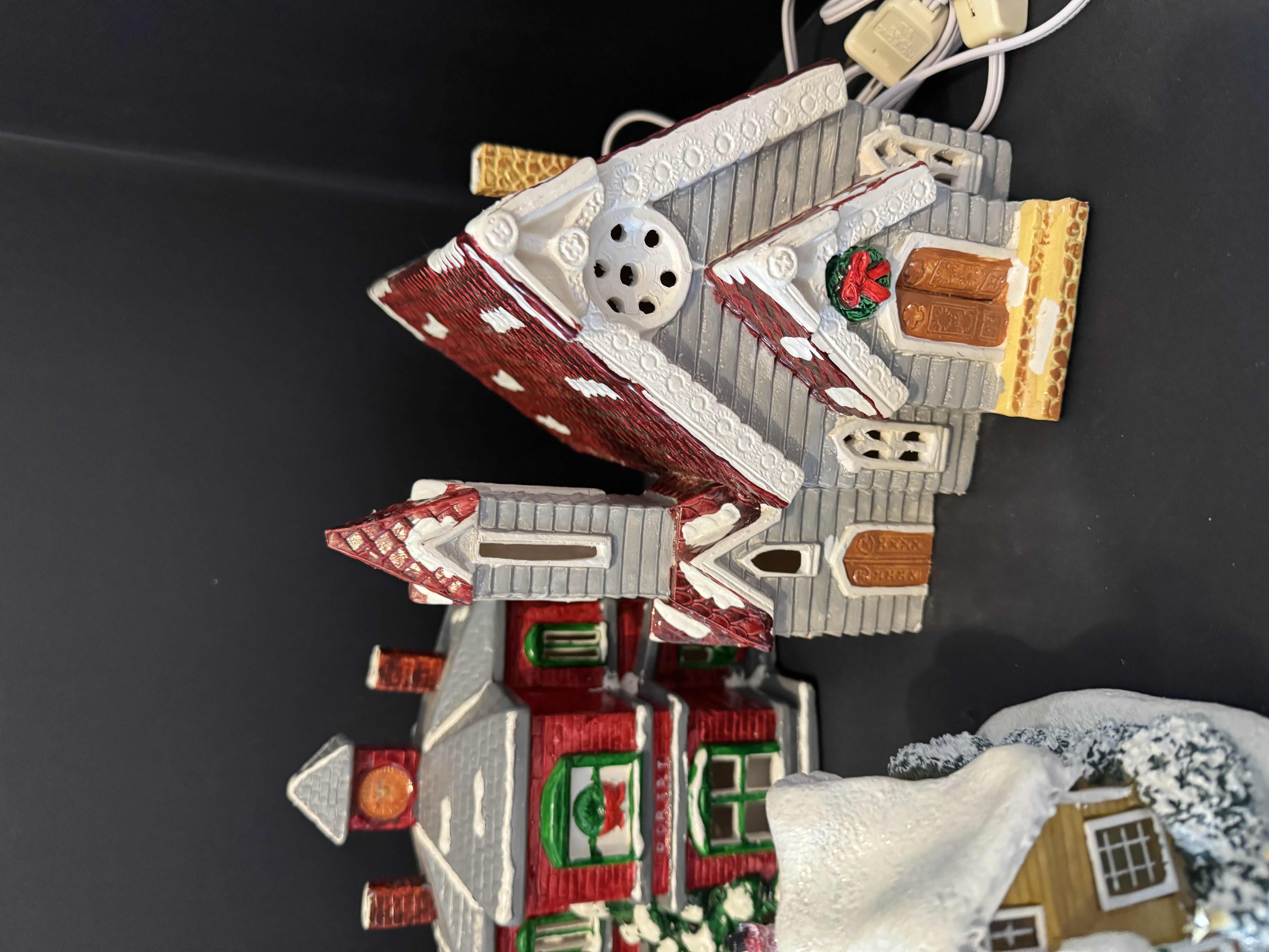 Photo 3 of 5- PORCELAIN CHRISTMAS VILLAGE HOUSES