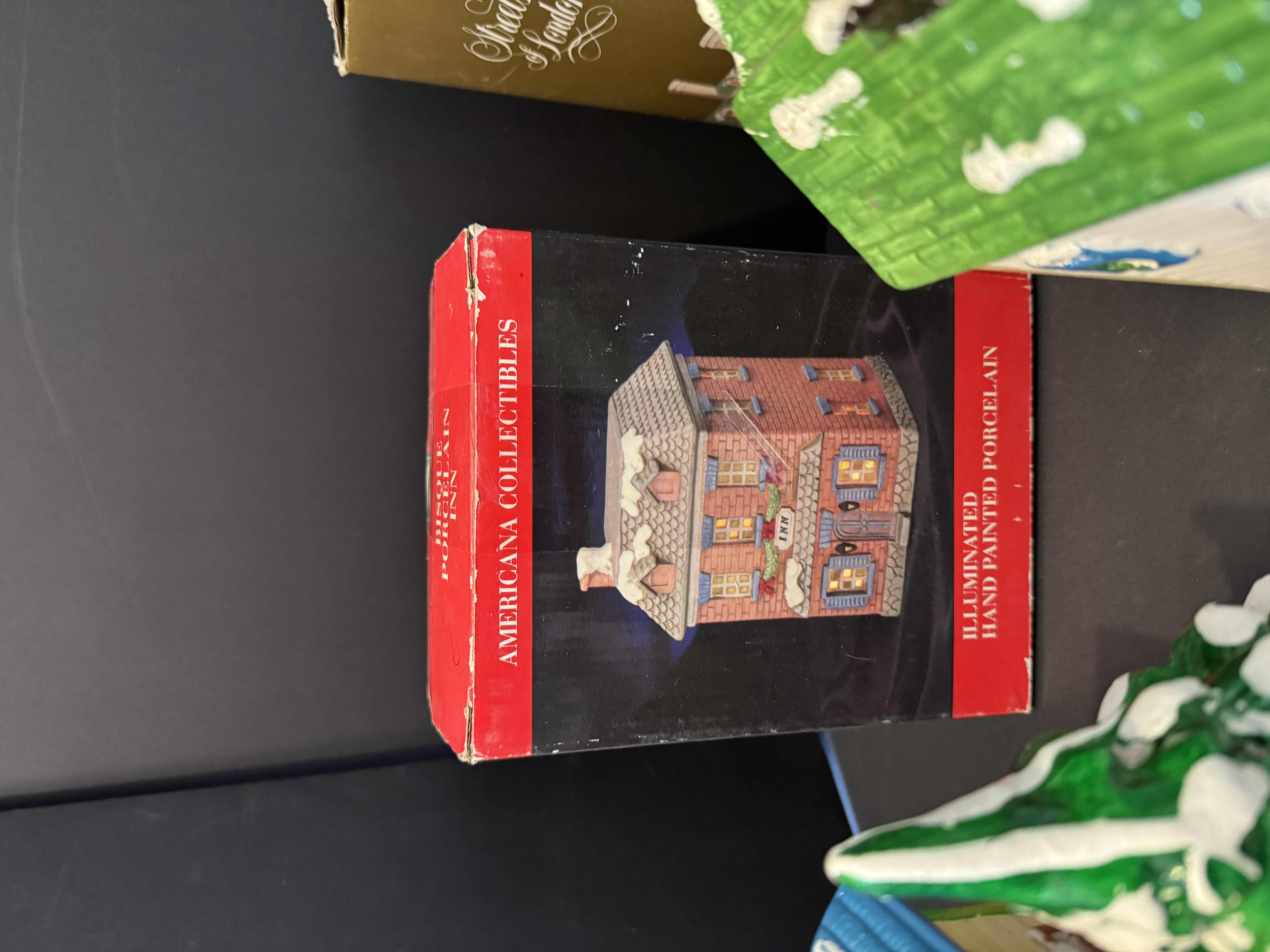 Photo 1 of 4- PORCELAIN CHRISTMAS VILLAGE HOUSES