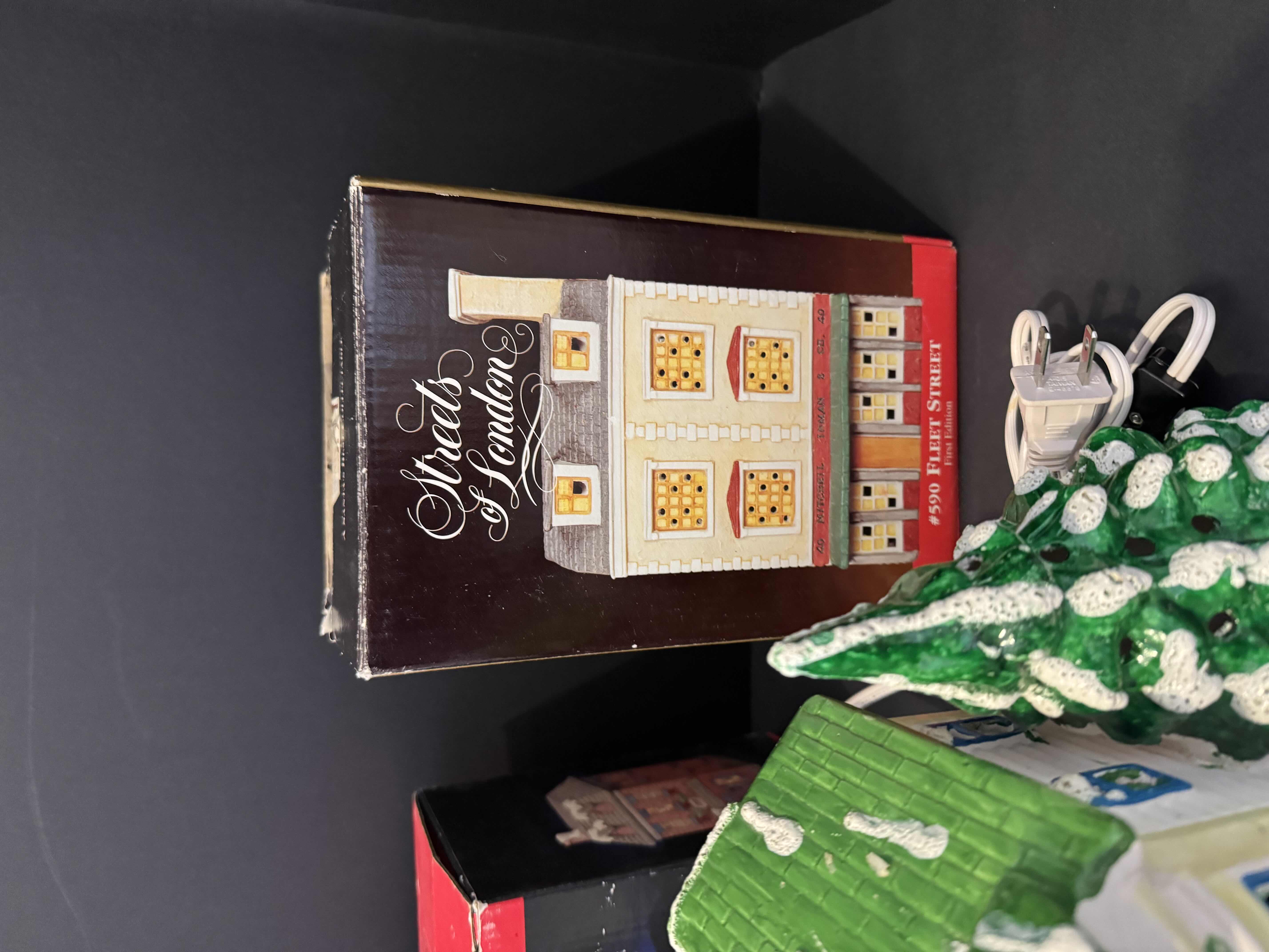 Photo 1 of 4- PORCELAIN CHRISTMAS VILLAGE HOUSES