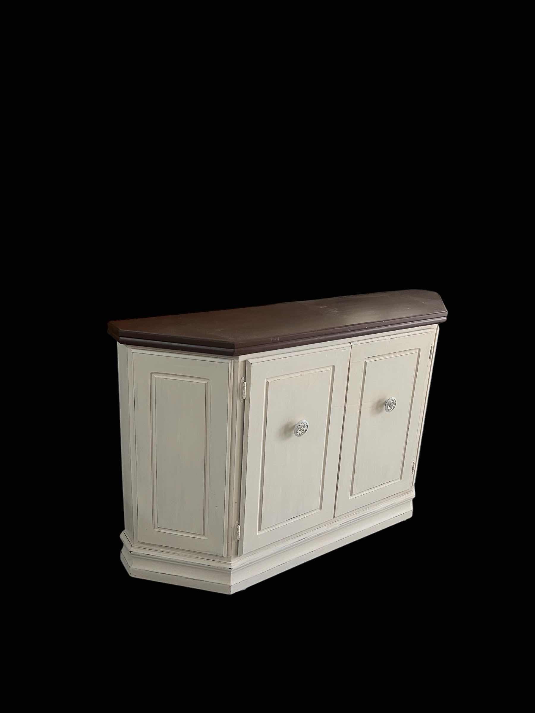 Photo 1 of VINTAGE CREDENZA WOOD CABINET 12" X 48" H36"