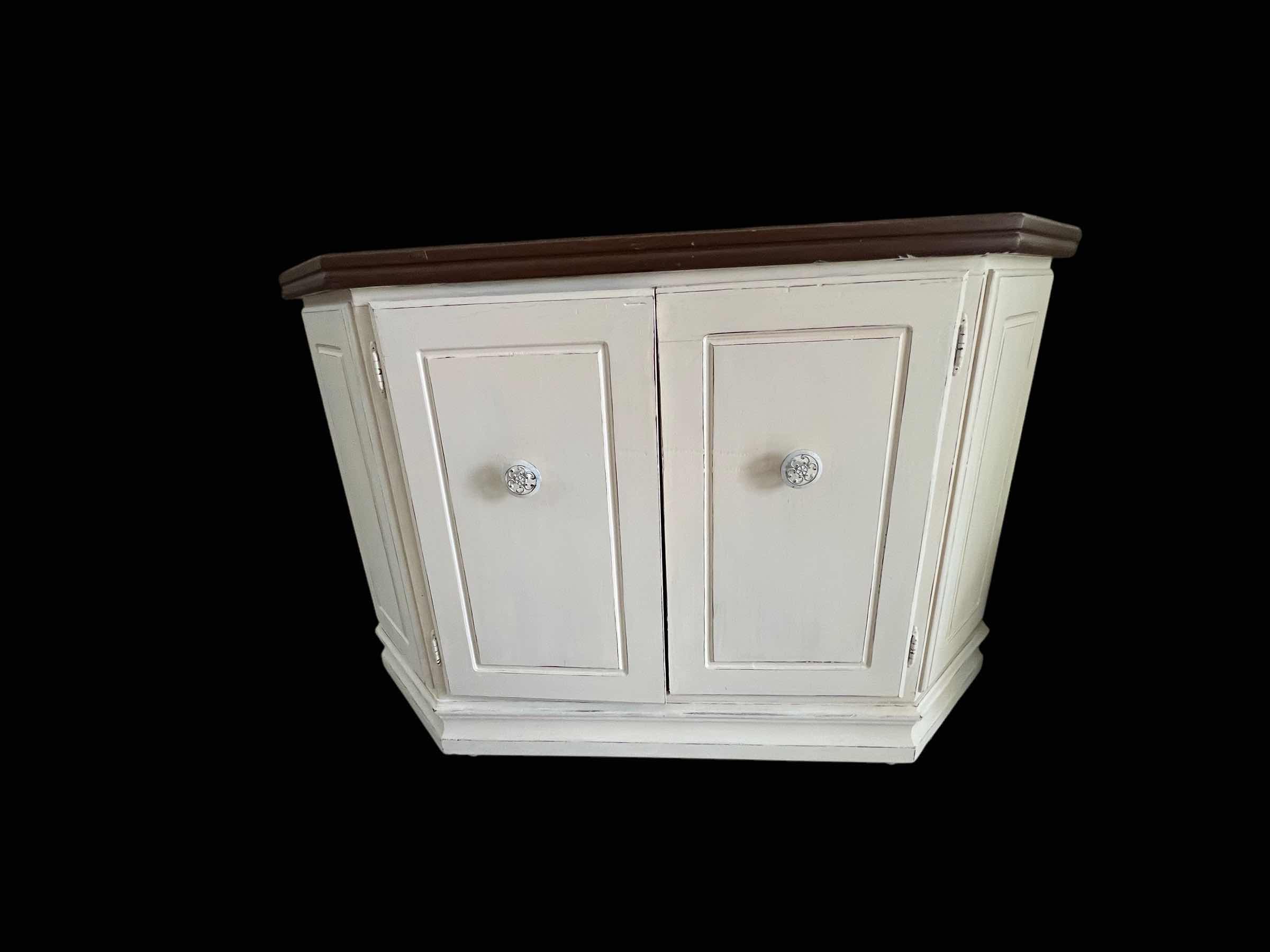 Photo 1 of VINTAGE CREDENZA WOOD CABINET 12" X 48" H36"