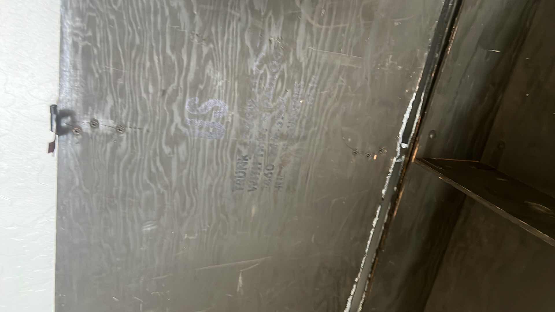 Photo 1 of GENUINE WOODEN US MILITARY FOOT TRUNK. ARMY GREEN.