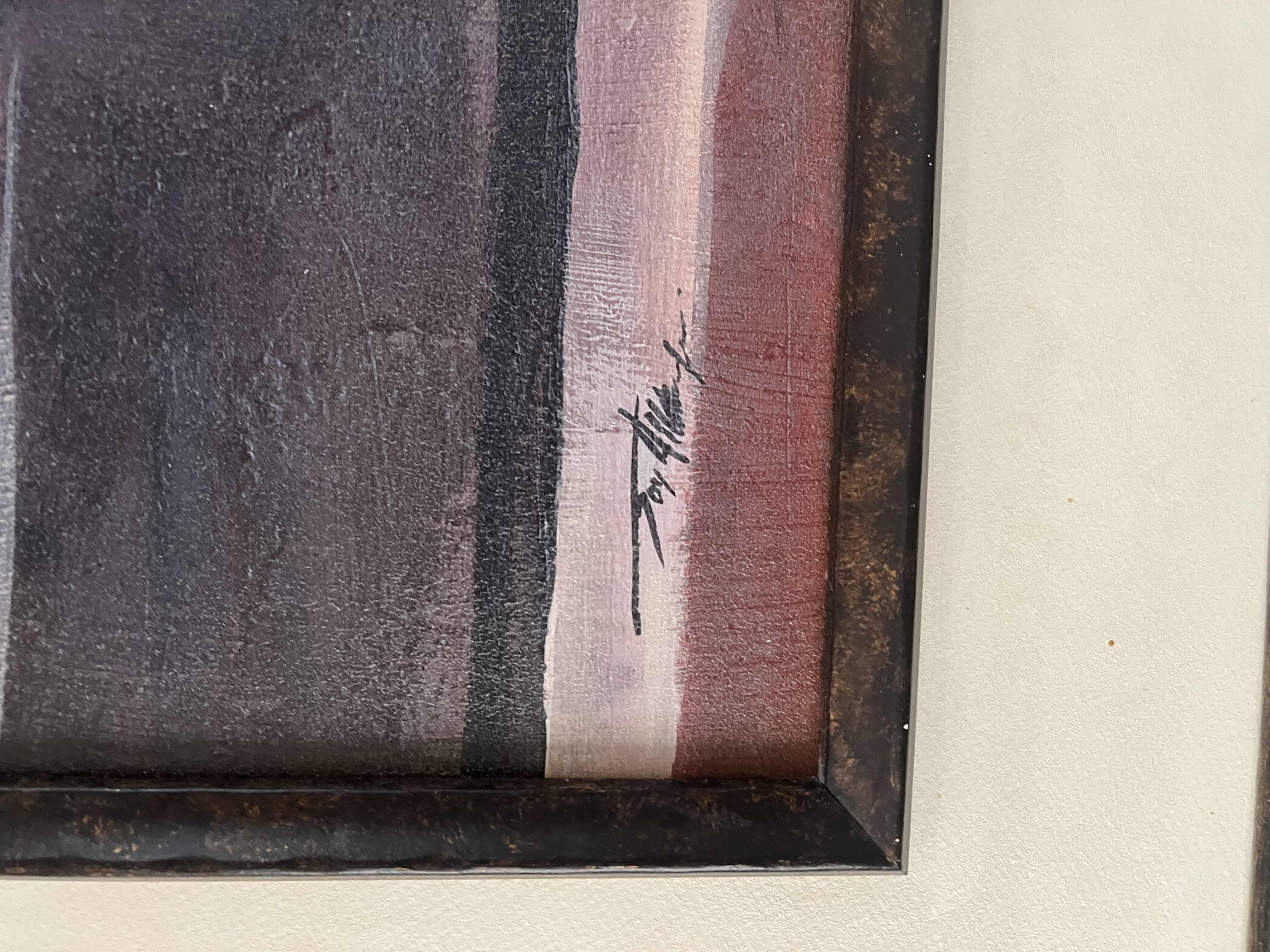 Photo 1 of PASTEL OIL  WINE JUG PAINTING. SIGNED BY ARTIST.