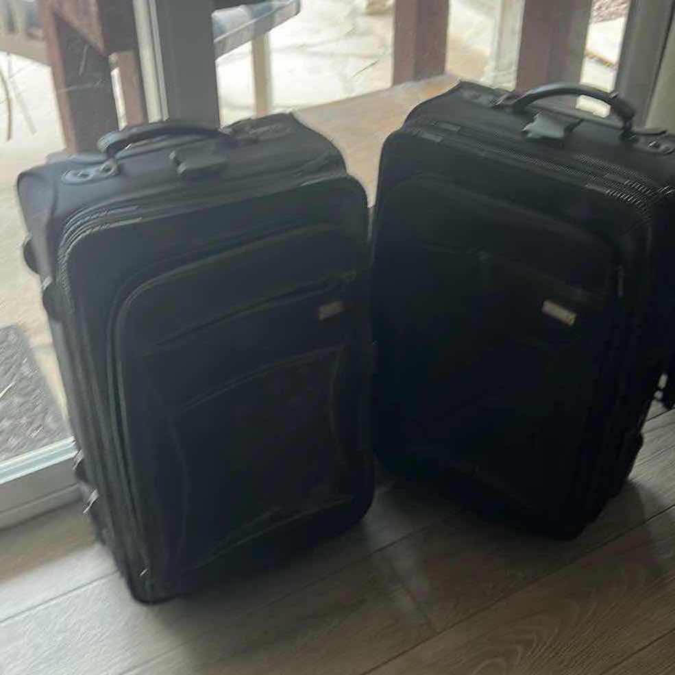 Photo 1 of 2-SUITCASES-ROLLER CARRY ON BAGS. SIGG