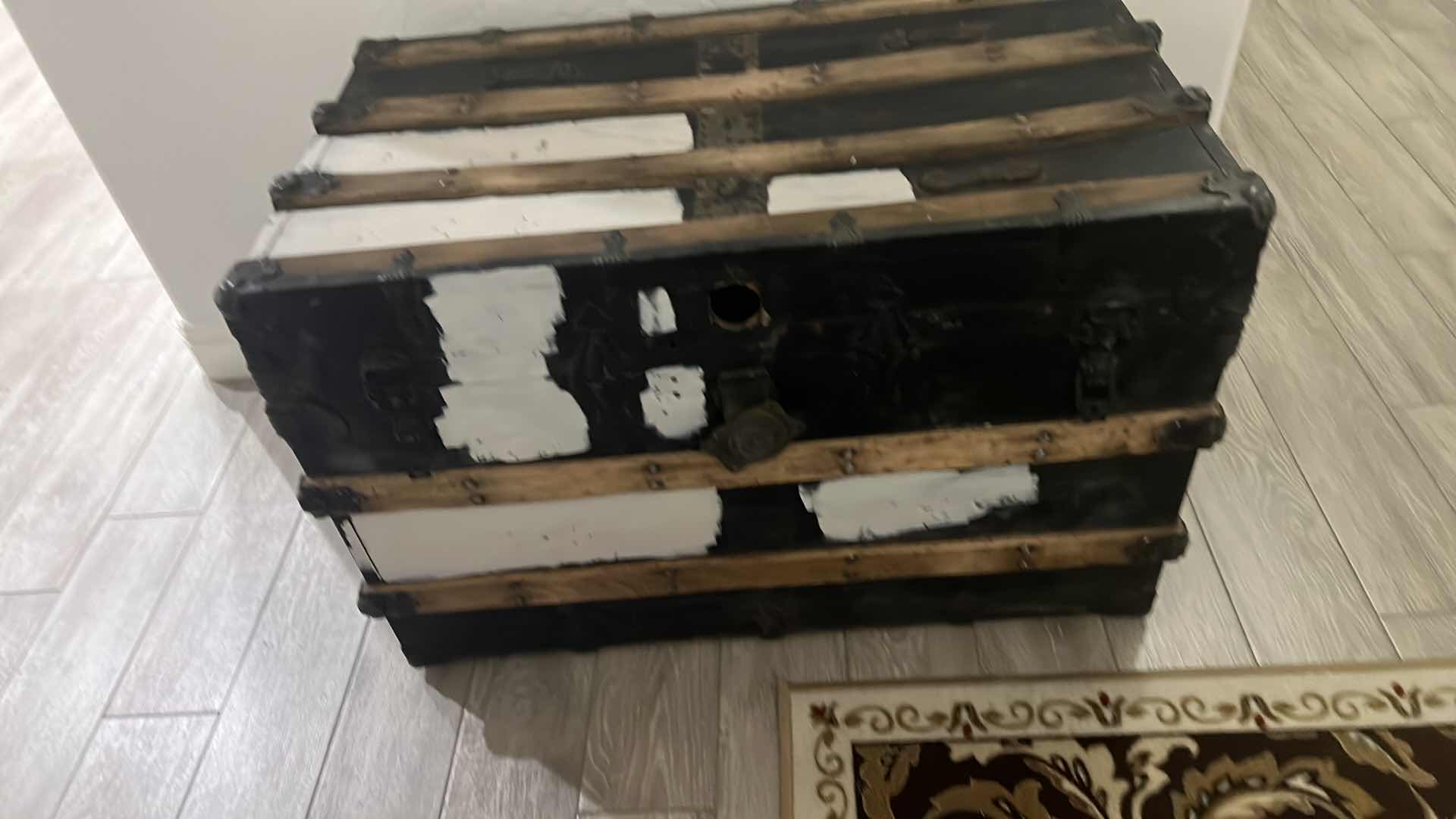 Photo 2 of WOODEN CHEST, TRUNK.