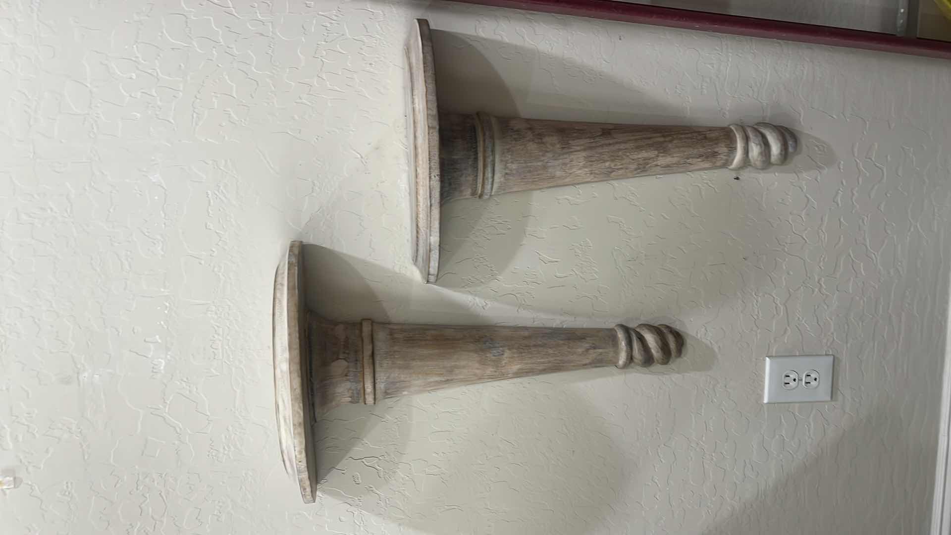 Photo 1 of HOME DECOR-FLOATING TUSCAN PEDESTAL SHELVES.