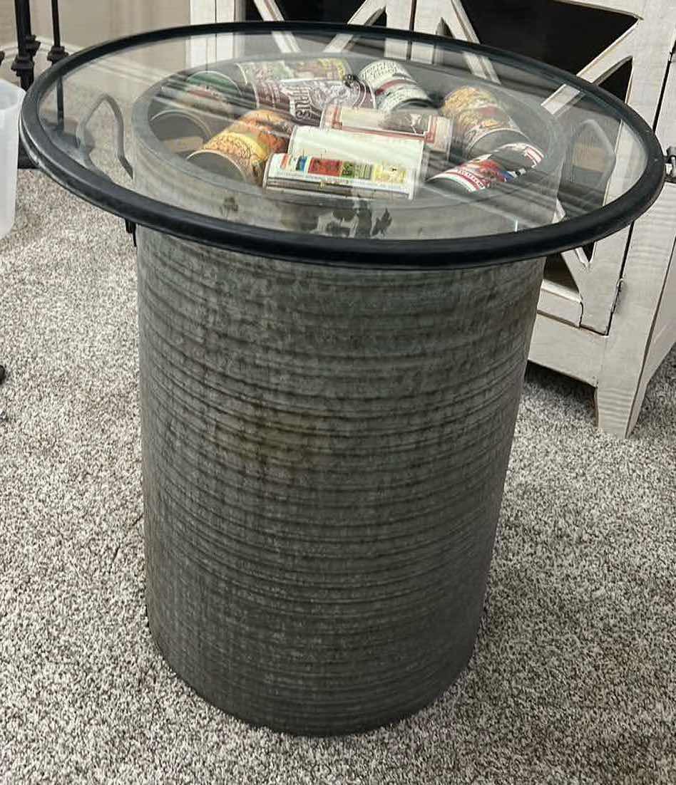 Photo 2 of INDUSTRIAL ART STYLE-SIDE TABLE 1 OF 2 IN SET (SOLD SEPARATELY.)