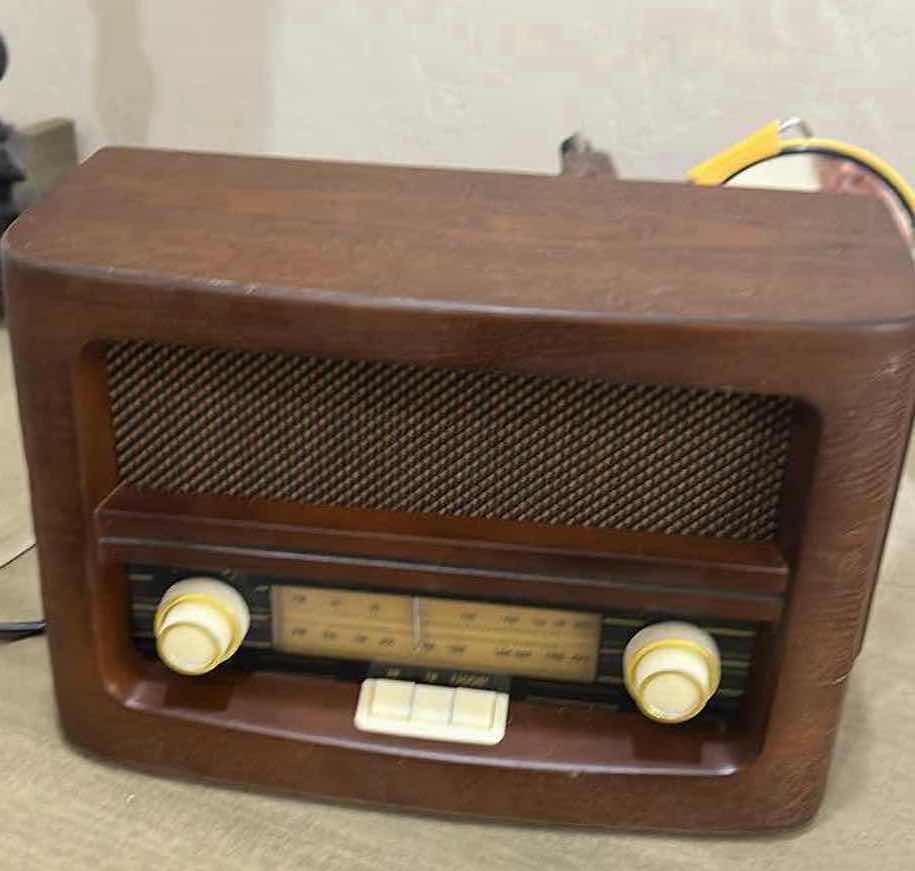 Photo 1 of VINTAGE STYLE WOODEN AM/FM RADIO.