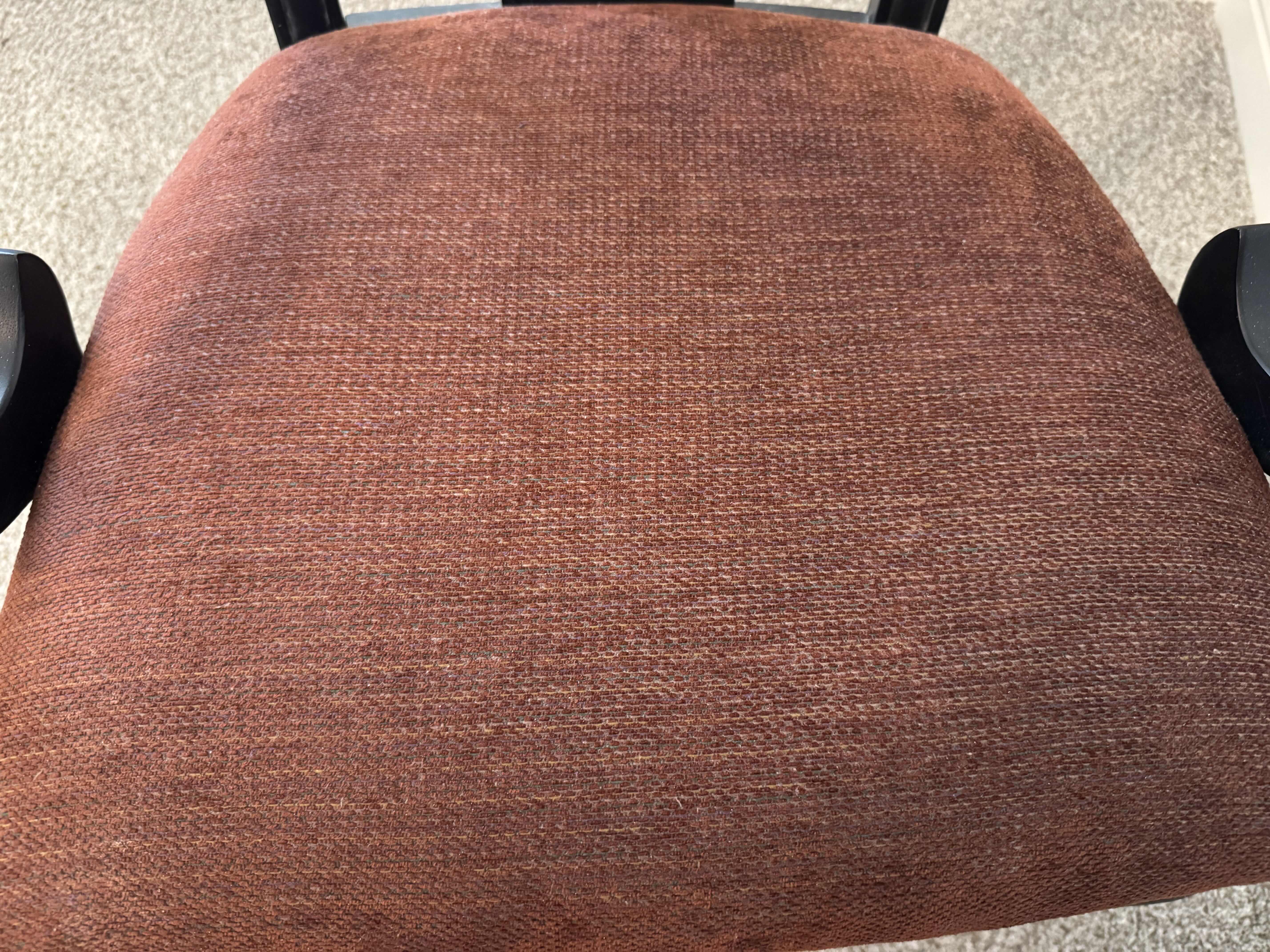 Photo 1 of DINING ROOM FURNITURE- UPHOLSTERED SEAT ARM CHAIR.