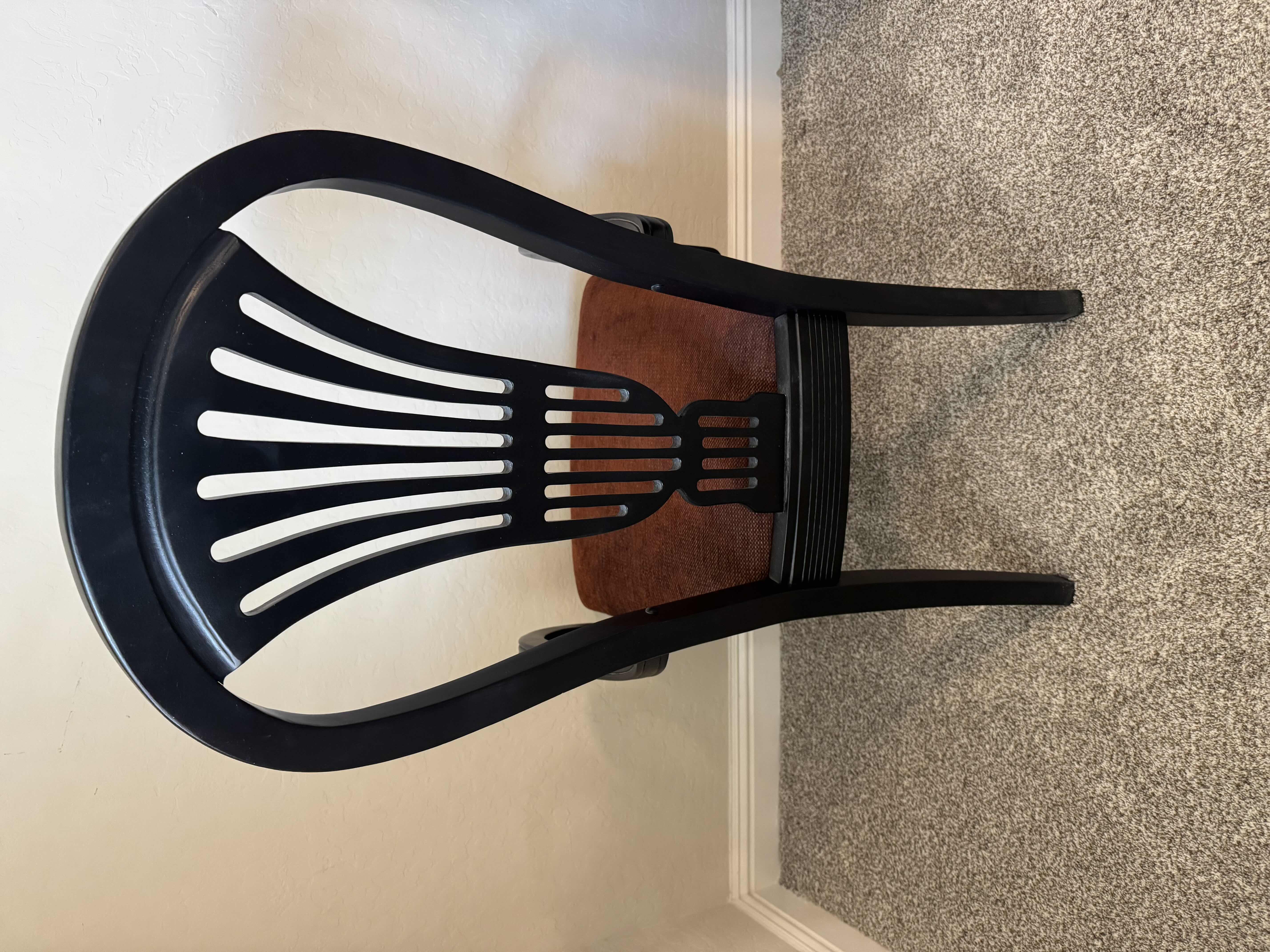 Photo 3 of DINING ROOM FURNITURE- UPHOLSTERED SEAT ARM CHAIR.