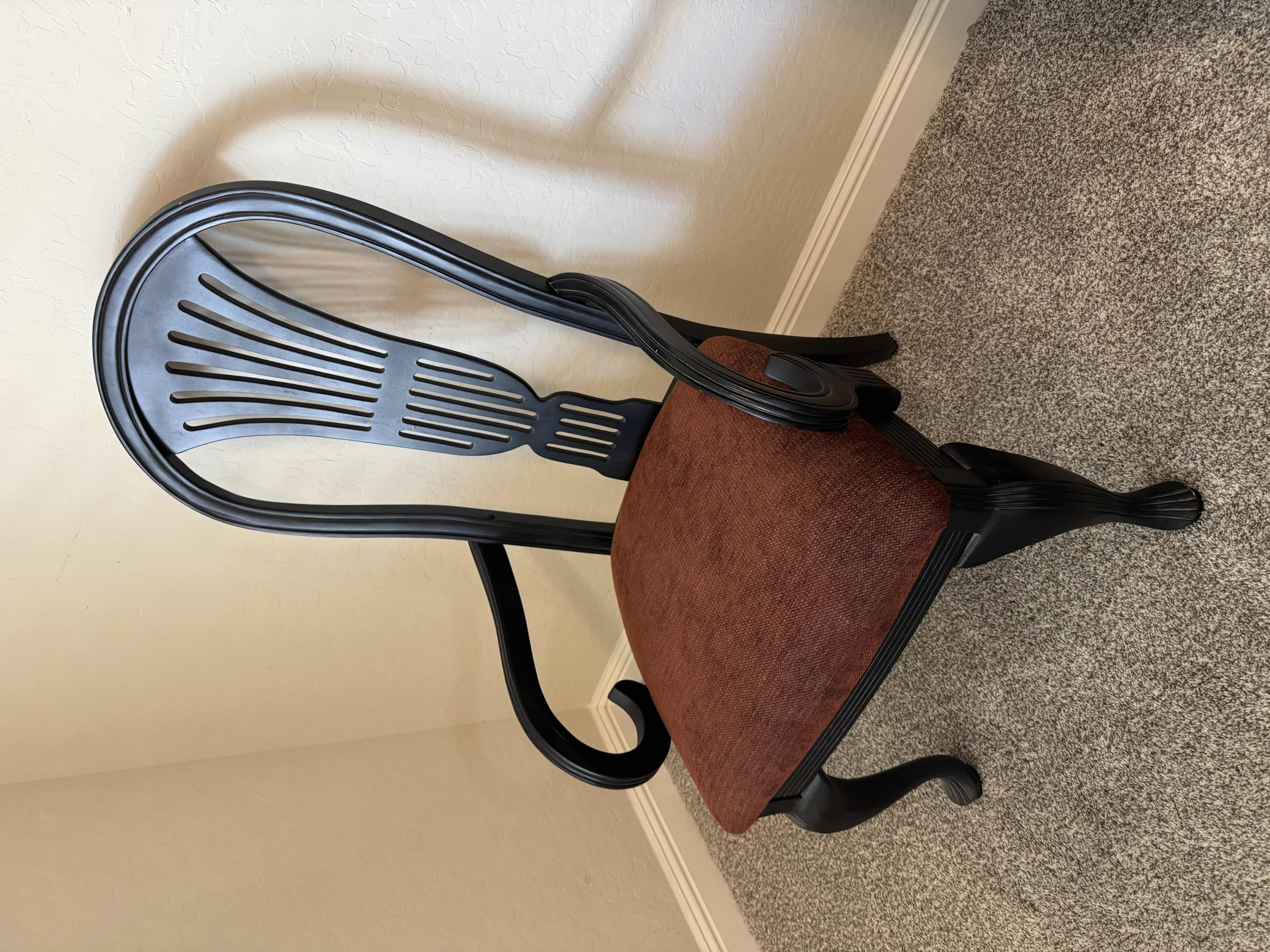 Photo 2 of DINING ROOM FURNITURE- UPHOLSTERED SEAT ARM CHAIR.