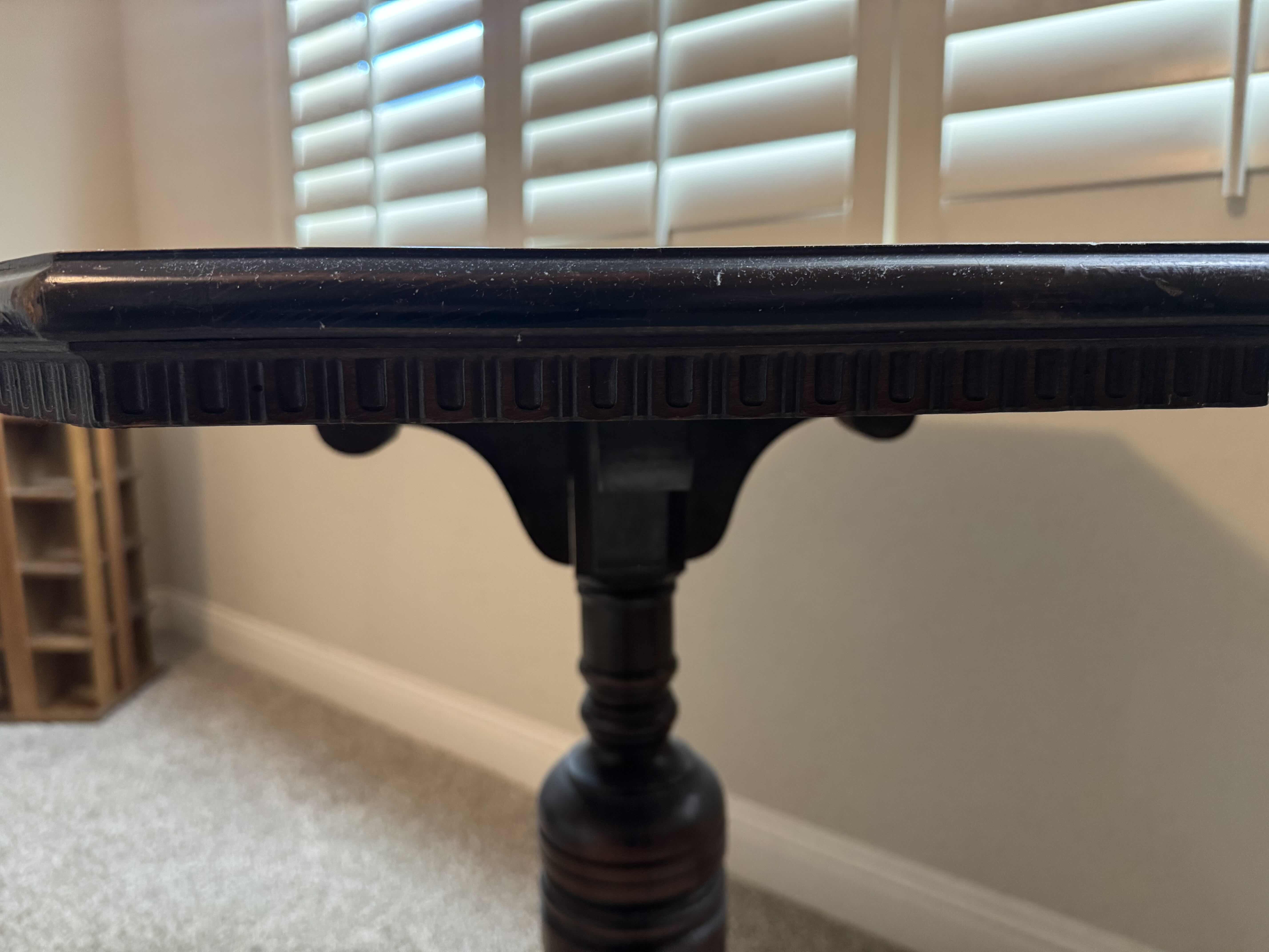 Photo 1 of WOODEN-BISTRO STYLE TABLE-WALNUT IN COLOR-29” X 29” H30”