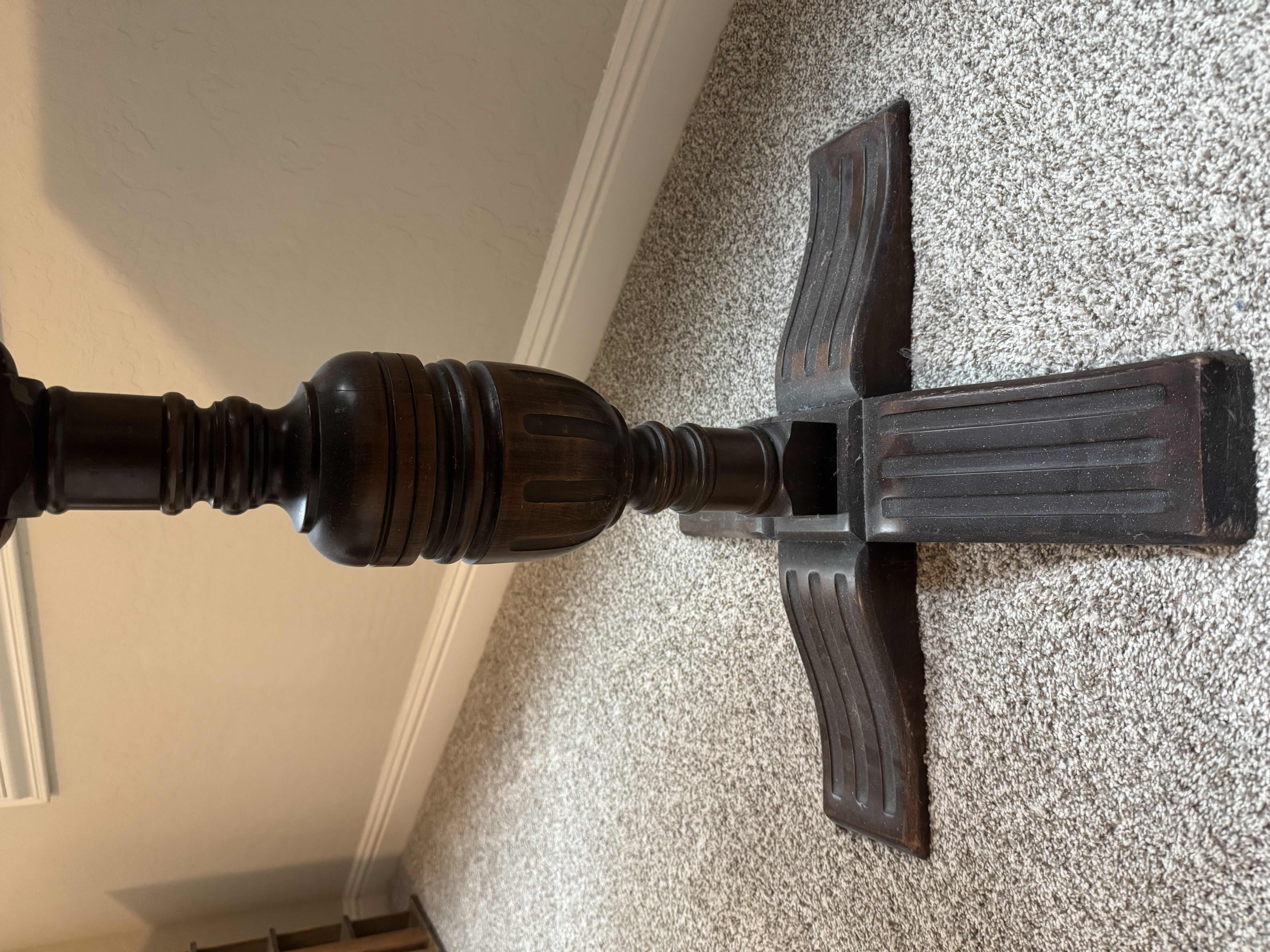 Photo 1 of WOODEN-BISTRO STYLE TABLE-WALNUT IN COLOR-29” X 29” H30”