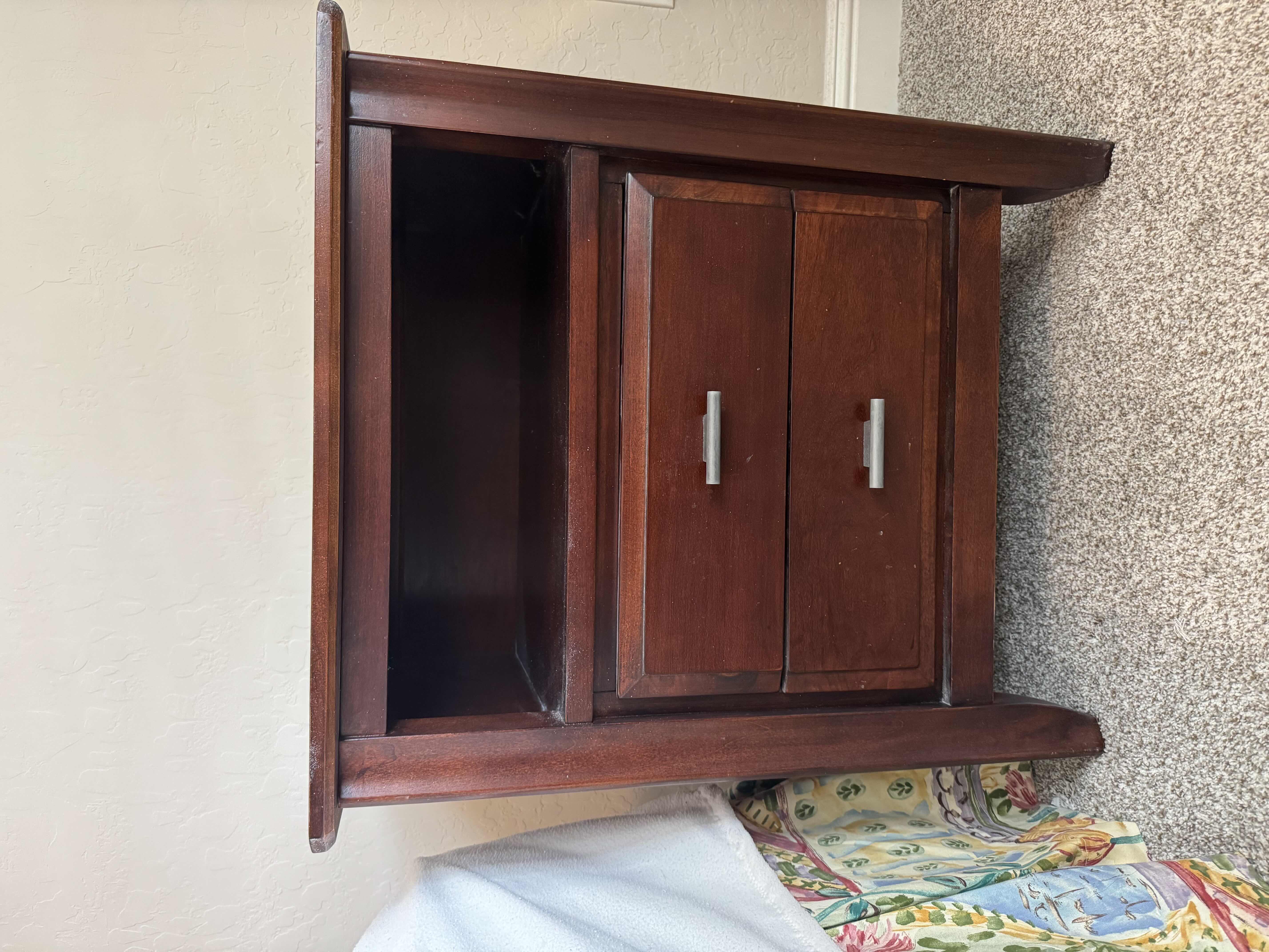 Photo 1 of HOME FURNITURE-CHERRY WOOD STAINED-NIGHTSTAND 1 OF 2 IN SET (SOLD SEPARATELY) 26” x 18” H 29”