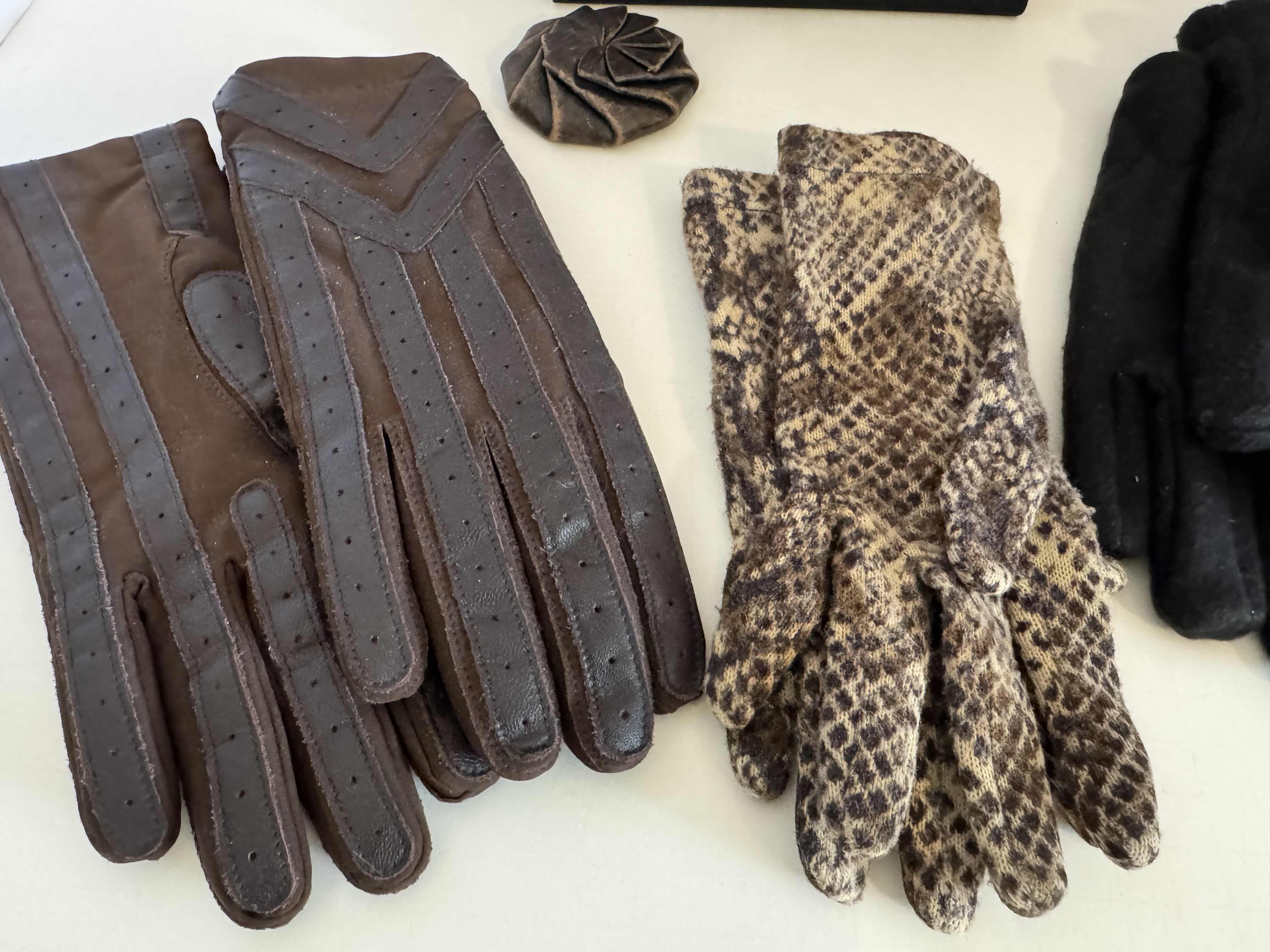 Photo 1 of WALLET, CHANGE PURSE AND (3) PAIRS OF GLOVES