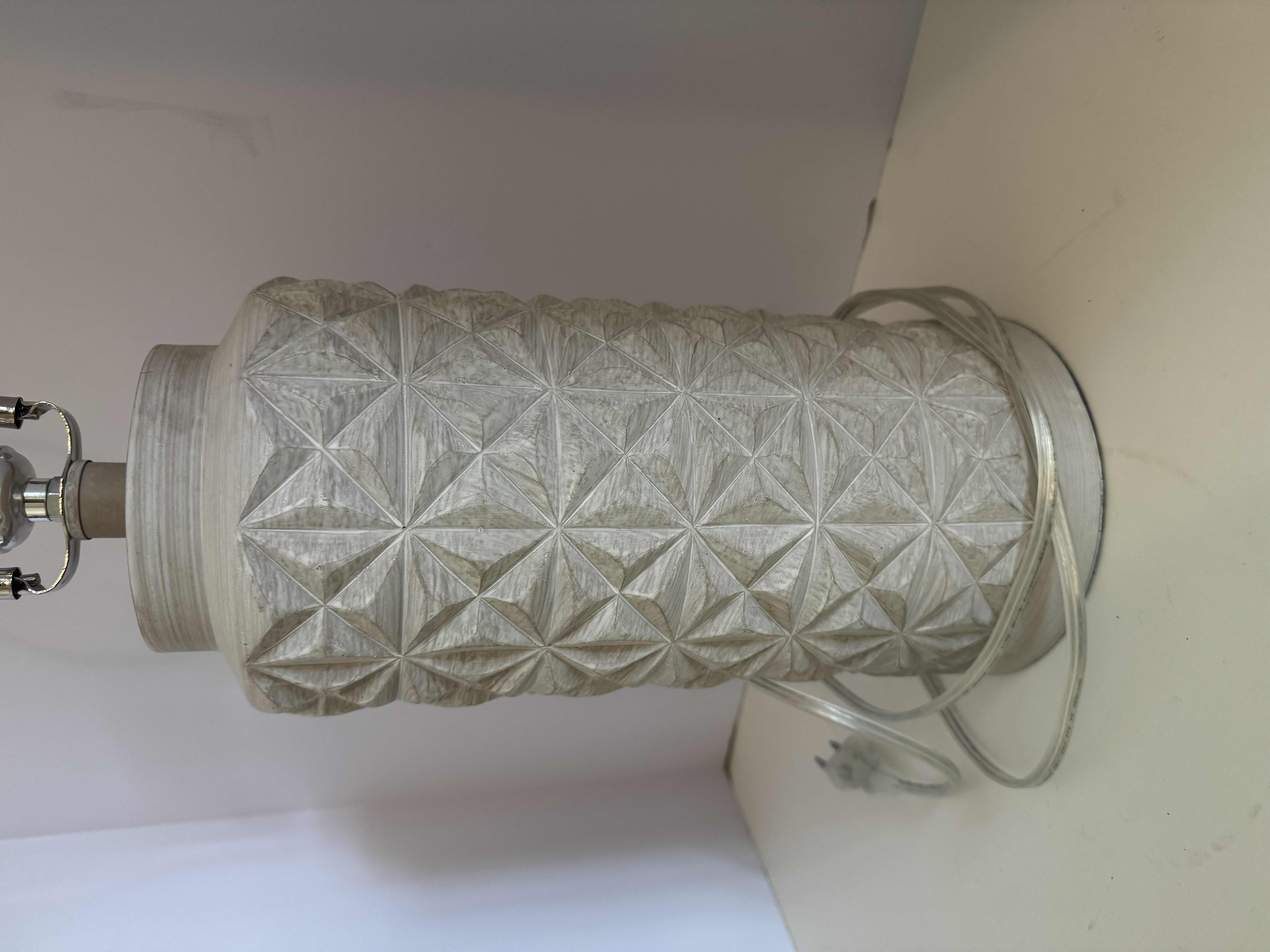 Photo 1 of HOME DECOR-TEXUTURED CERAMIC LAMP WITHOUT LAMPSHADE 23”H