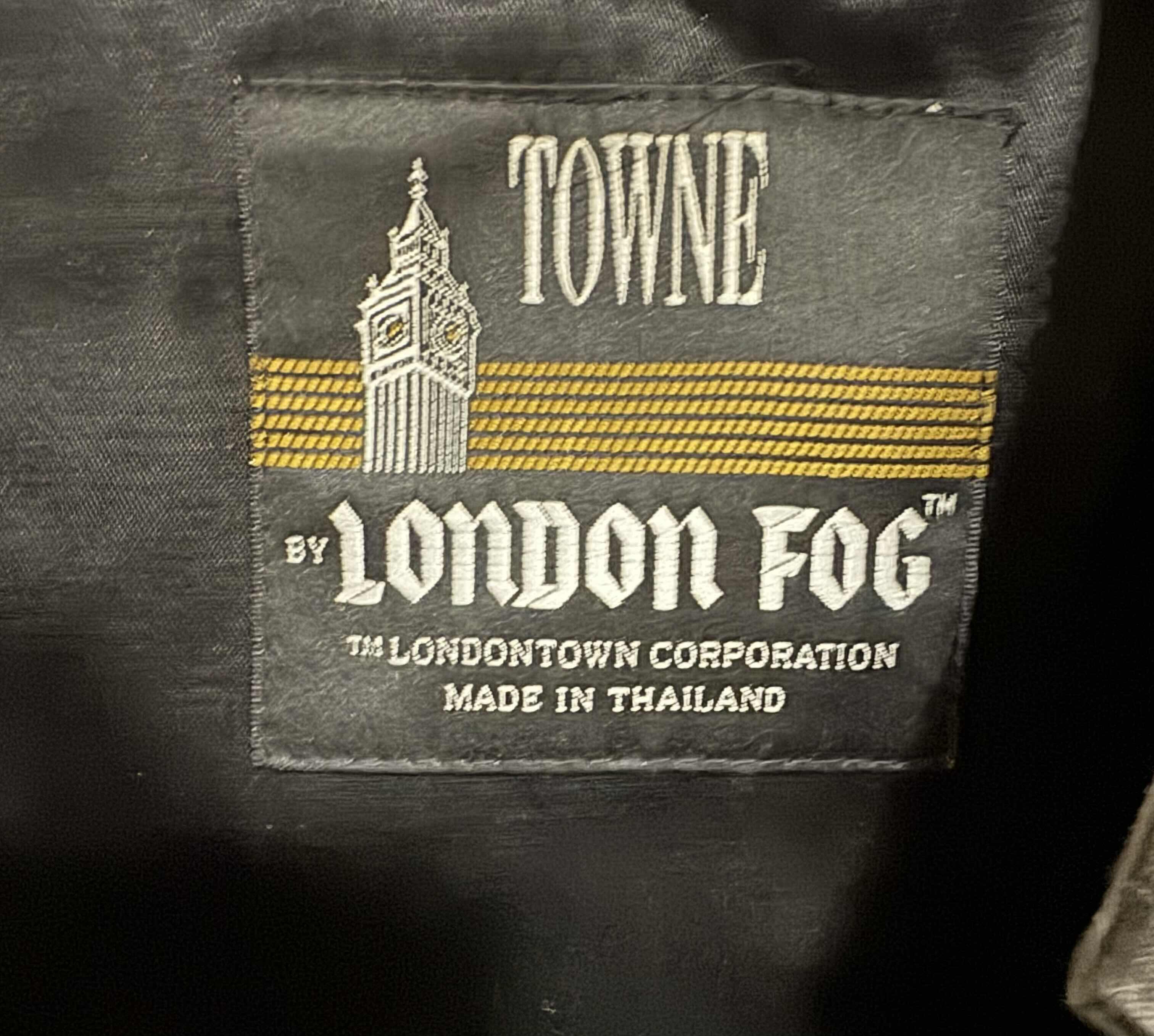 Photo 1 of LONDON FOG TRENCH COAT, GRAY SIZE 44L