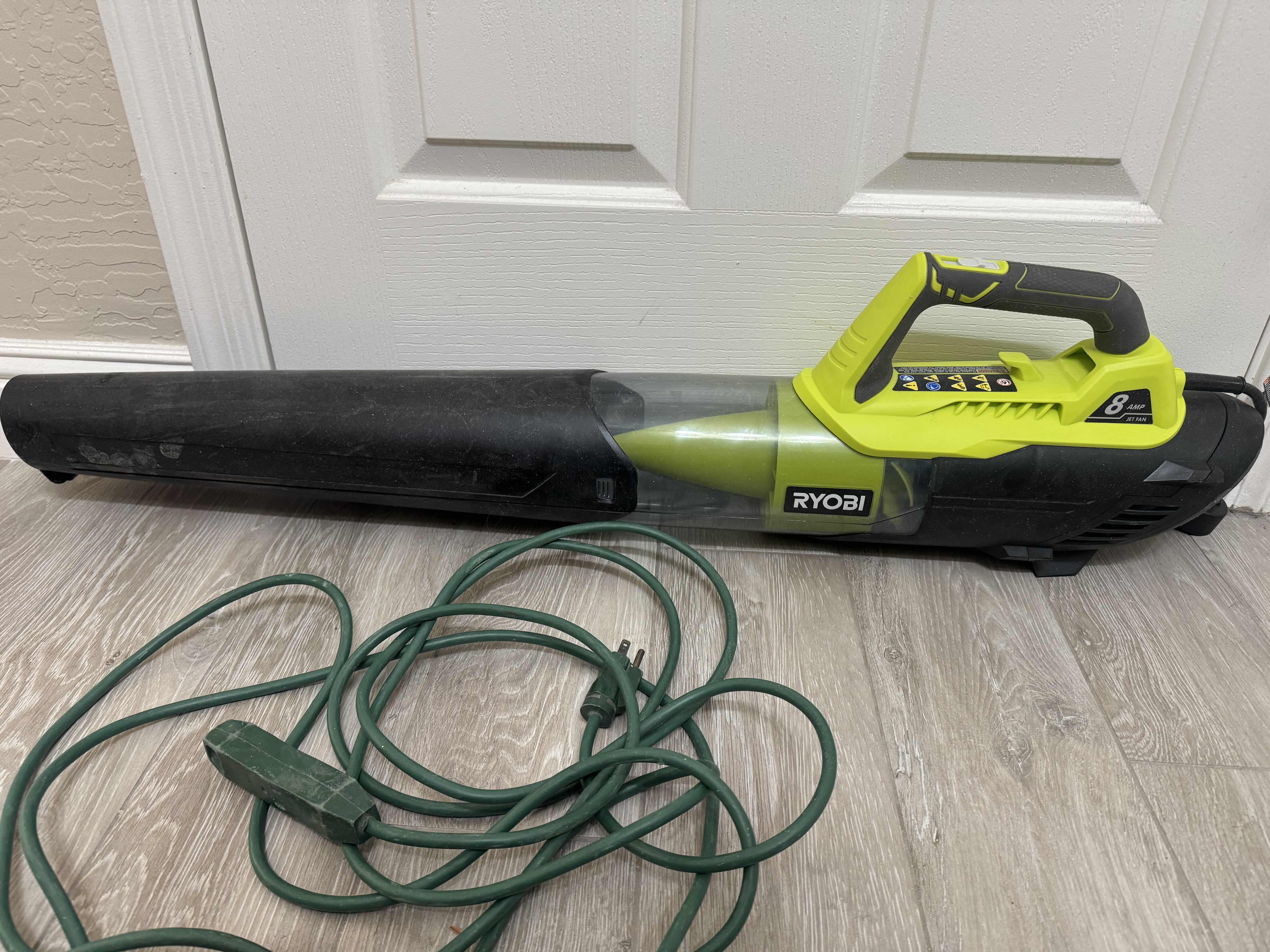 Photo 1 of RYOBI LEAF BLOWER, 120V 2 SPEEDS.