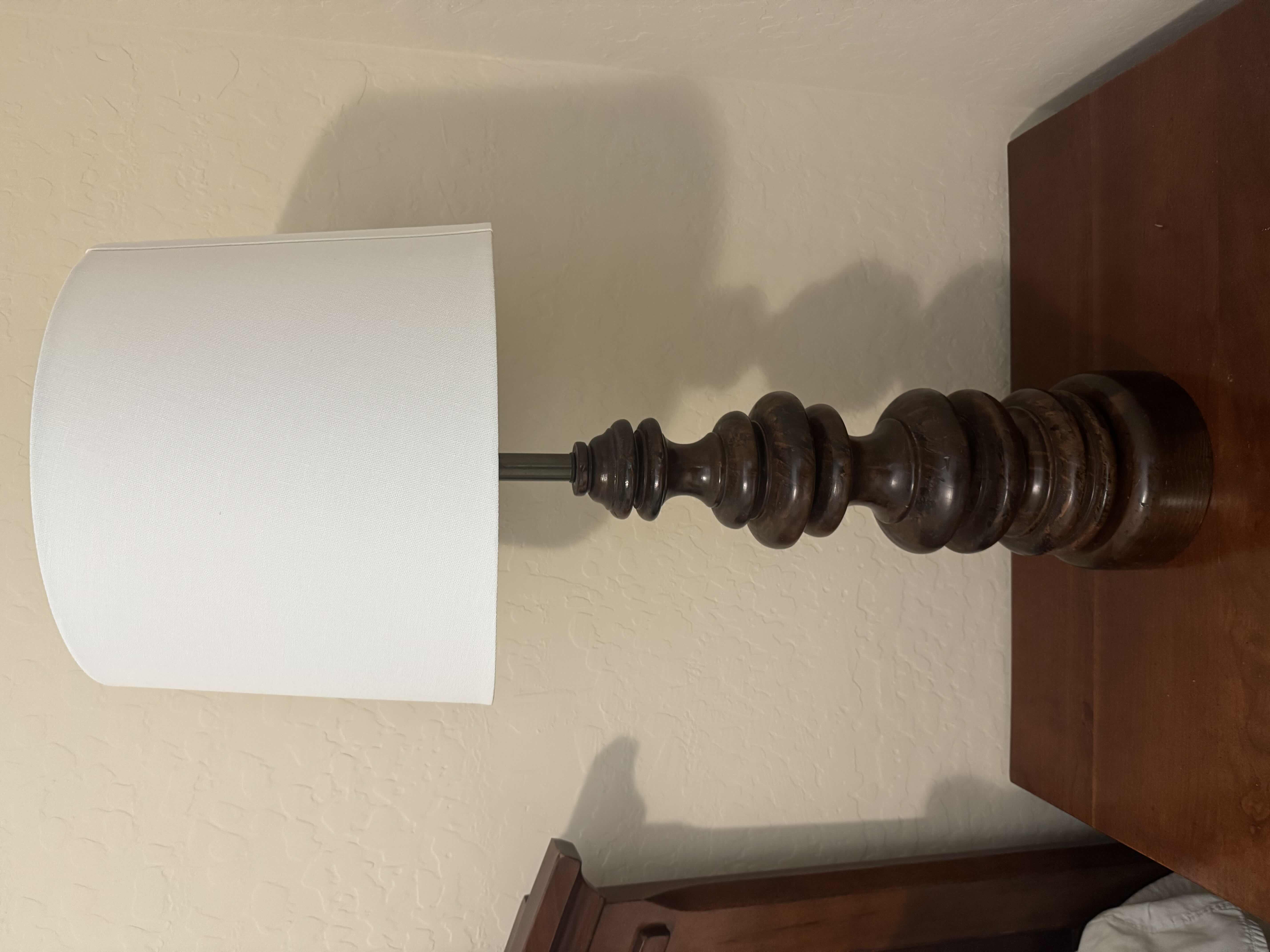 Photo 1 of HOME DECOR-SIDE TABLE OR DESK LAMP 33”H 1 OF 2 IN SET (SOLD SEPARATELY)