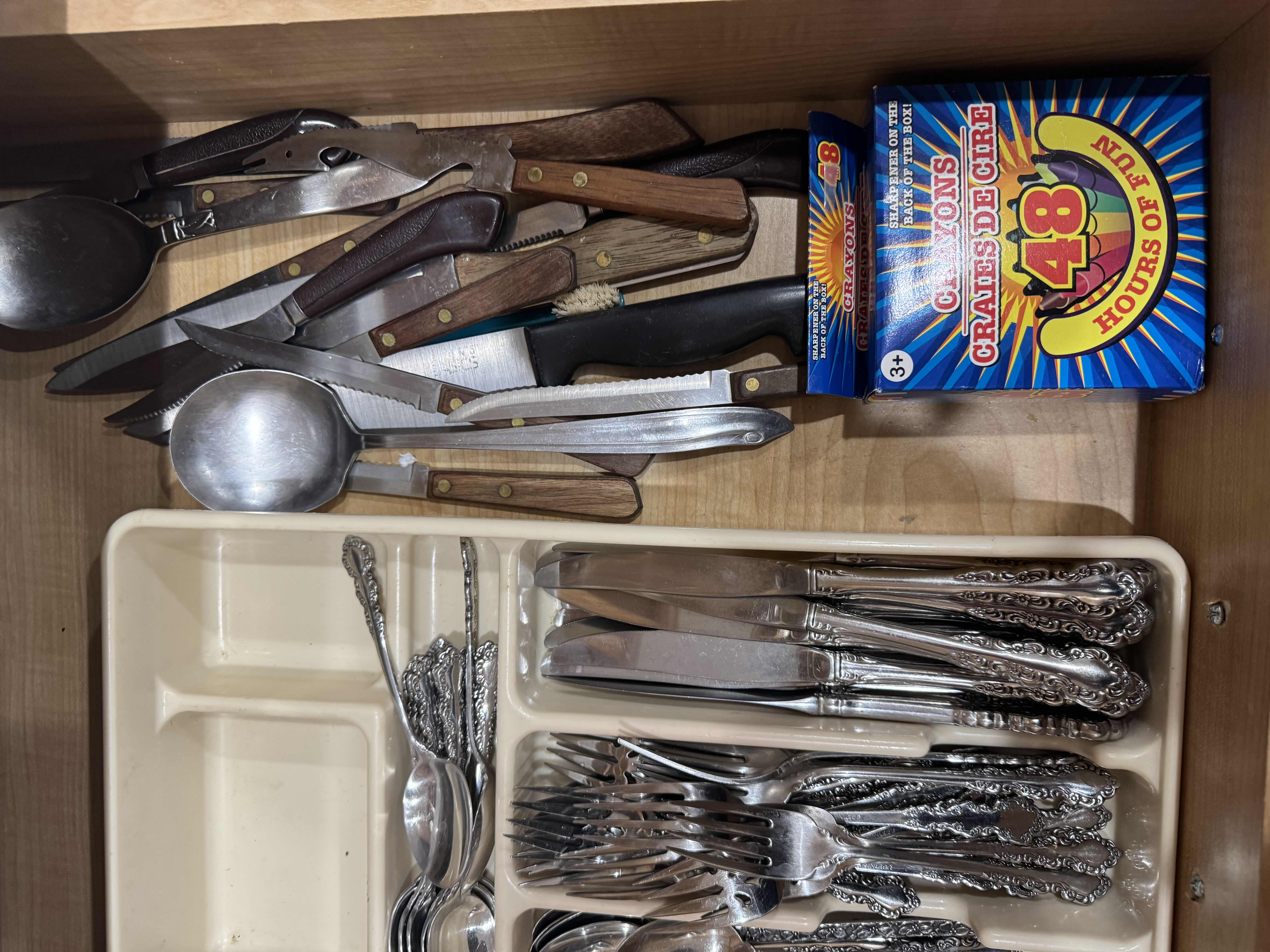 Photo 1 of KITCHEN-CONTENTS OF DRAWER, SILVERWARE