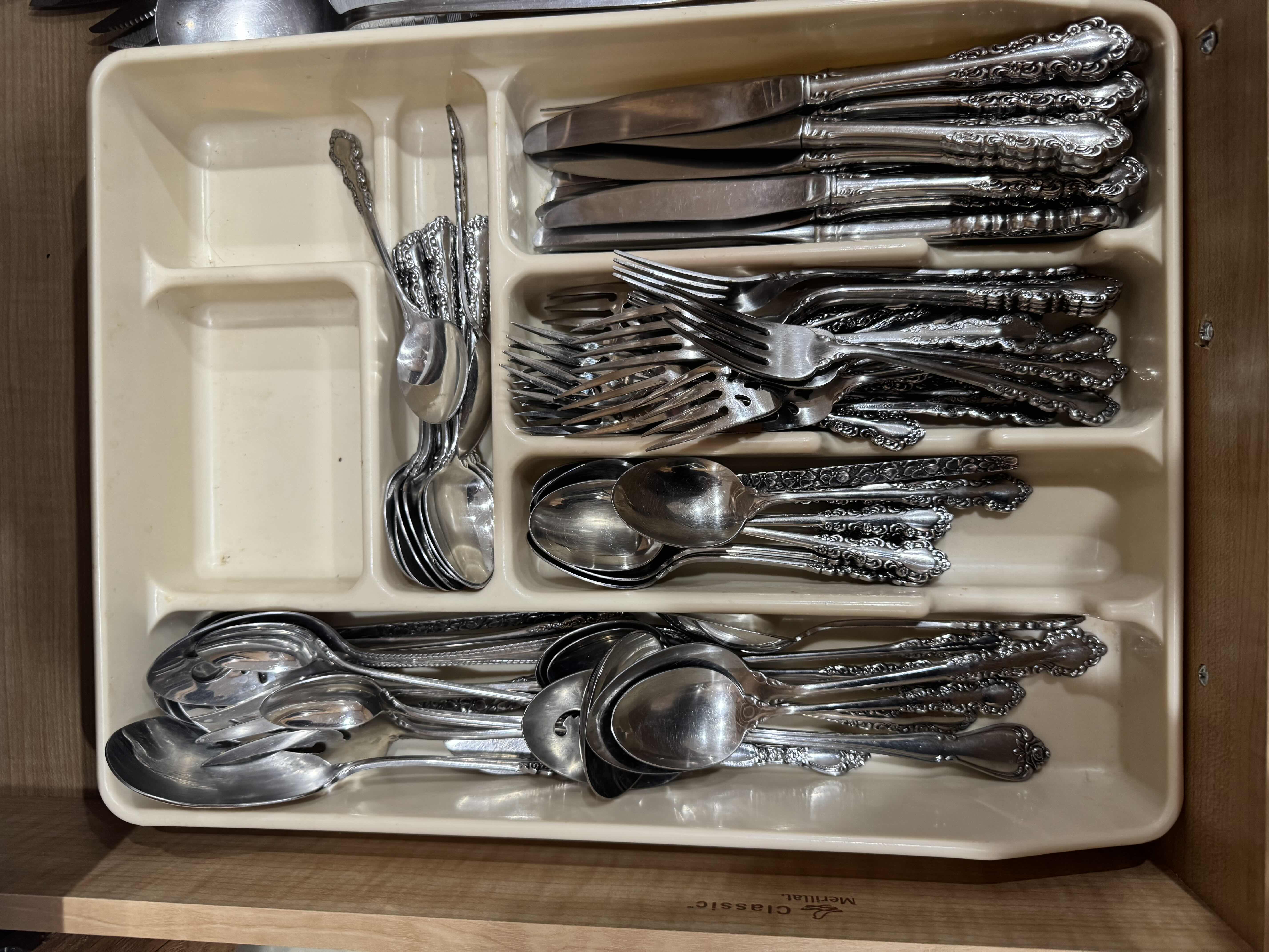 Photo 1 of KITCHEN-CONTENTS OF DRAWER, SILVERWARE