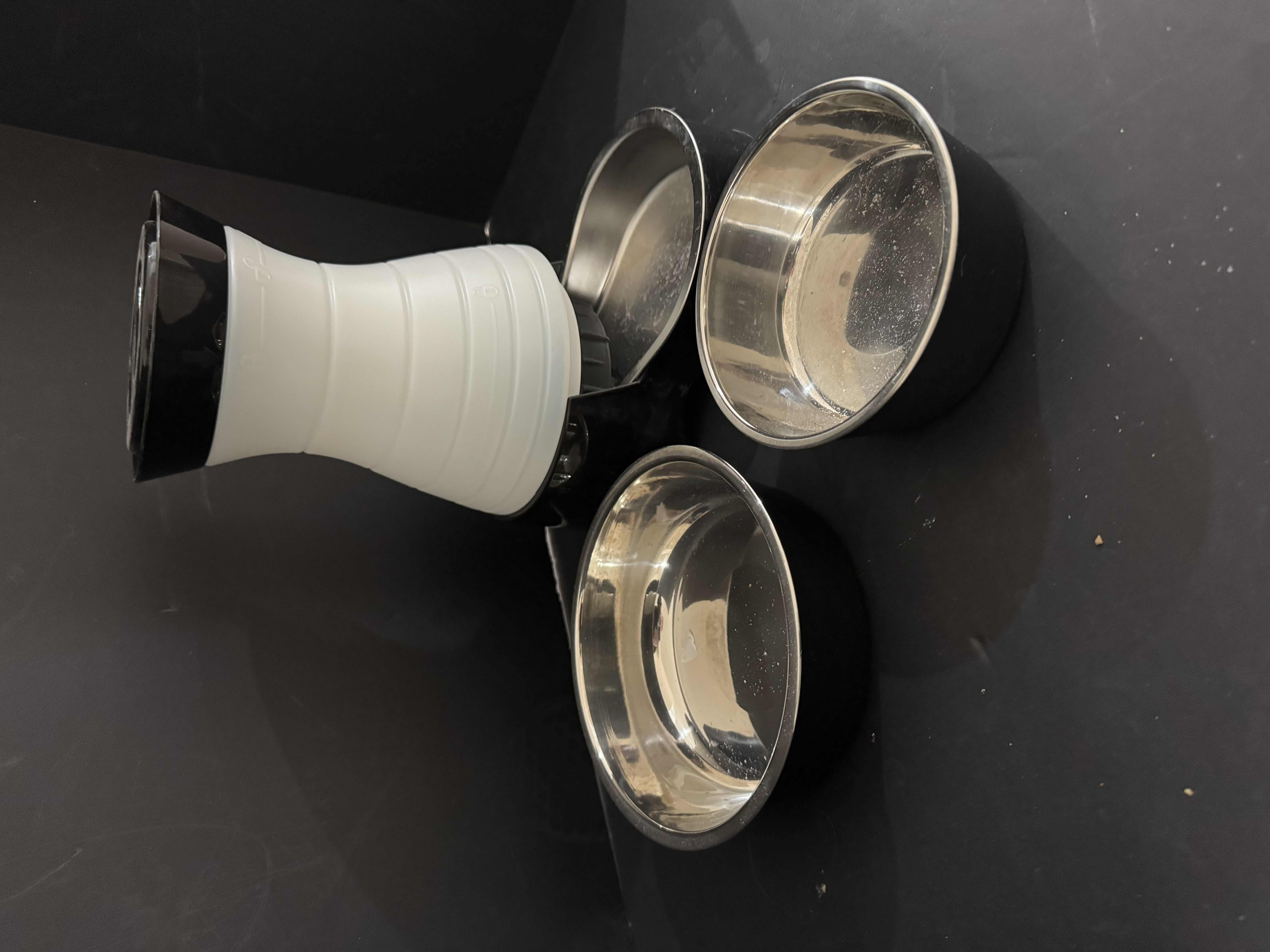 Photo 1 of SMALL ANIMAL BOWLS-DOG/CAT WATER AND FOOD BOWLS ONE WITH WATER DISPENSER.