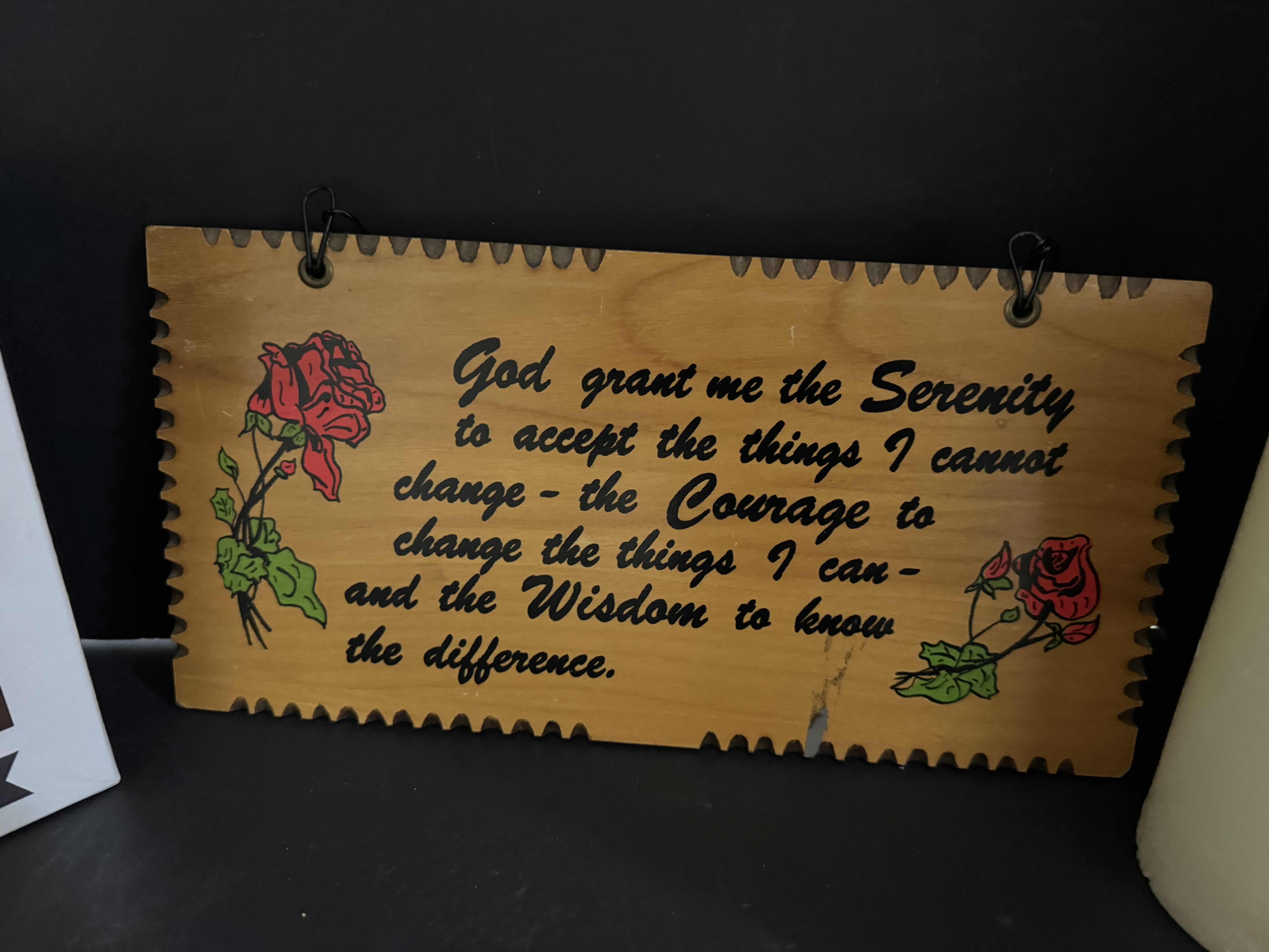 Photo 1 of WALL PLAQUE, CANDLES, PUZZLE