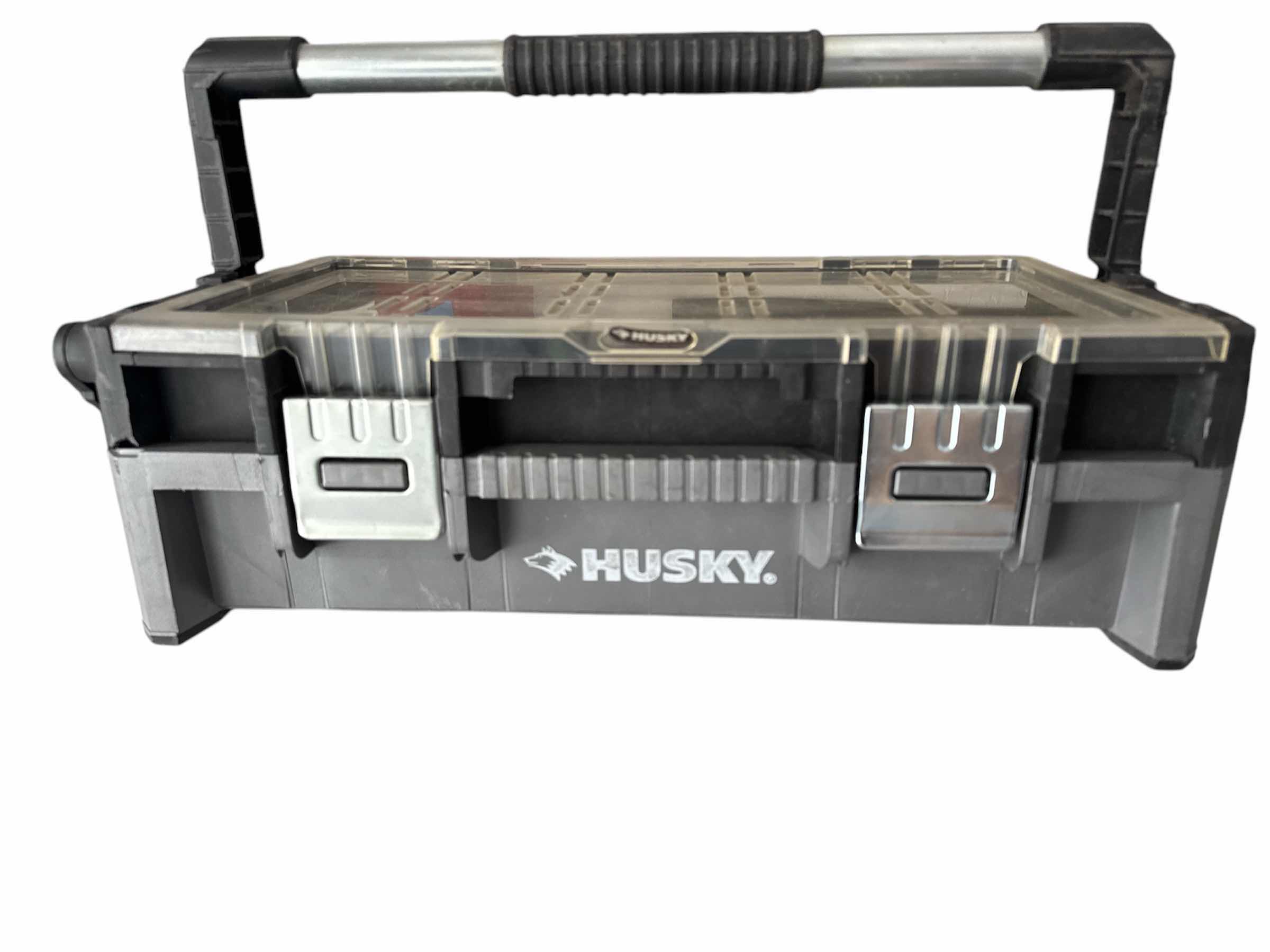 Photo 1 of HUSKY HEAVY DUTY PALSTIC TOOL BOX 