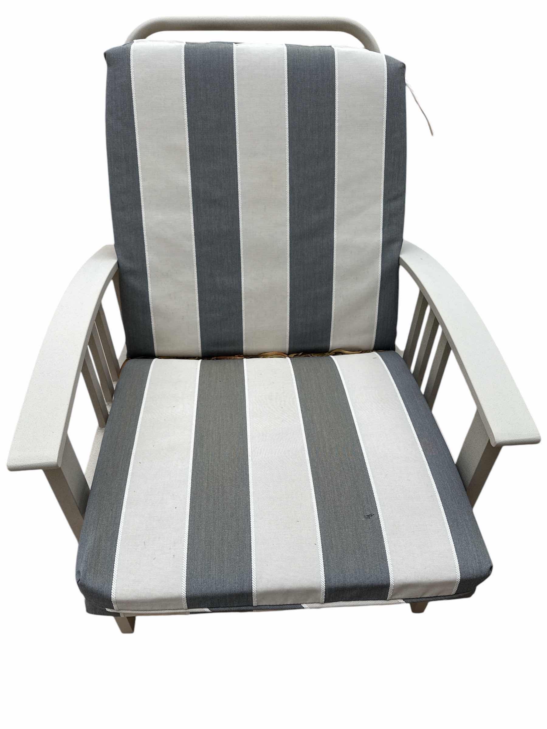 Photo 1 of 2- LIGHTWEIGHT METAL PATIO CHAIRS