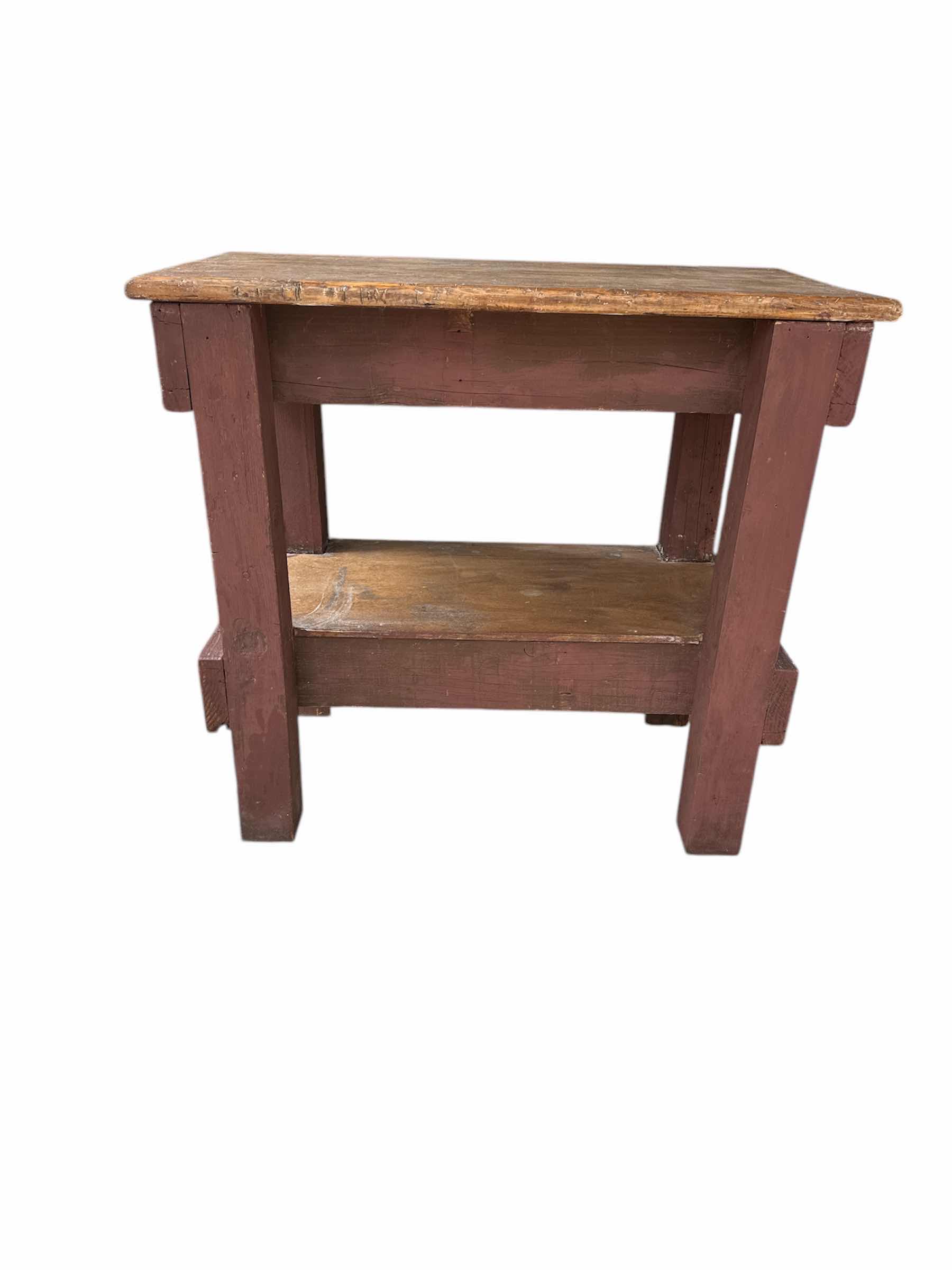 Photo 1 of 2 WOOD PIECES- BENCH AND BAR 20” X 37” H 34”