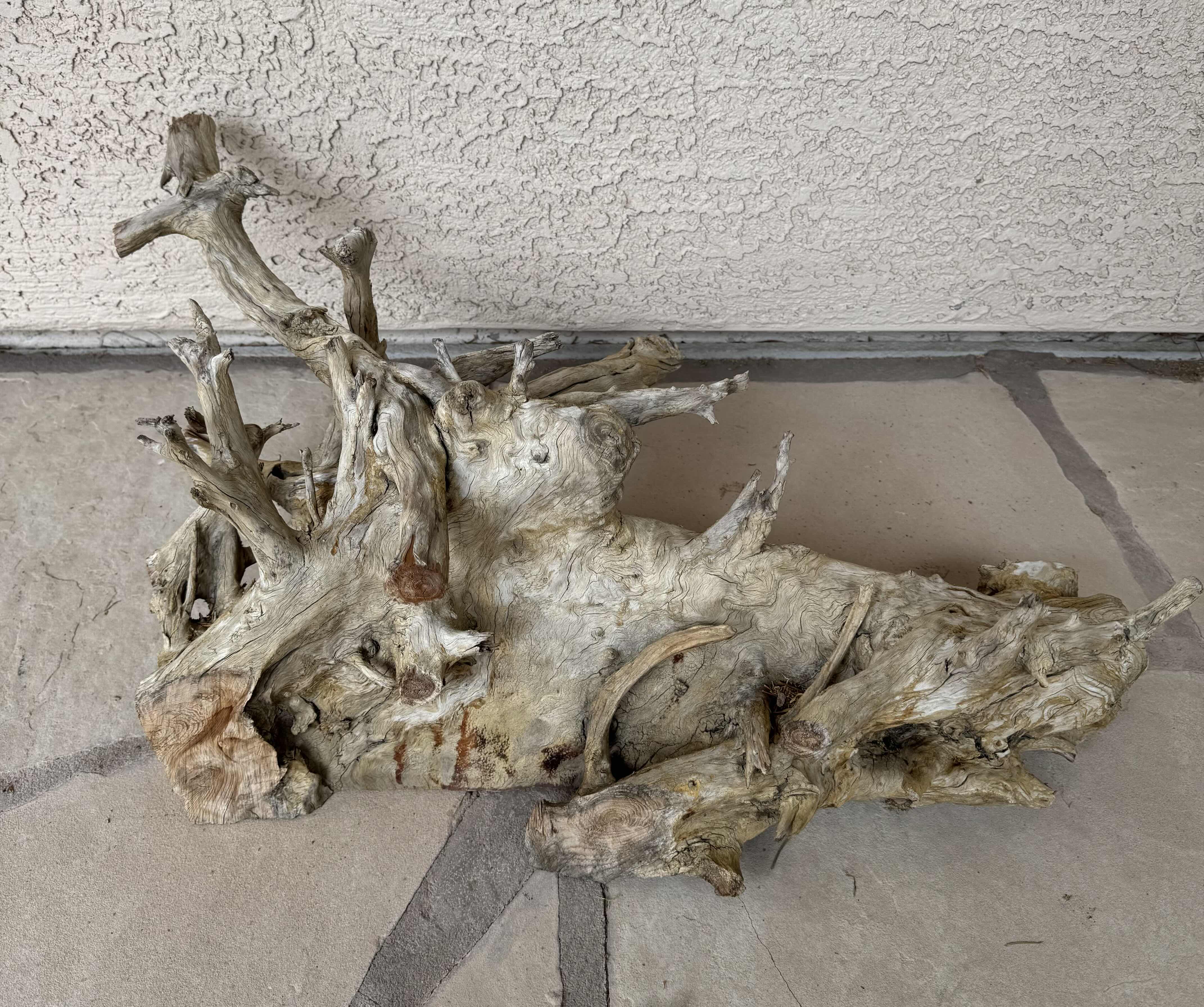 View 2 of 4 - OUTDOOR DECOR DRIFTWOOD 24”W X 12”H-RESIN BAMBO0 10”W X 18”H-COCKATOO 7”W X 11”H-BIRDS AND FLOWERS PIECE 8”W X 15”H