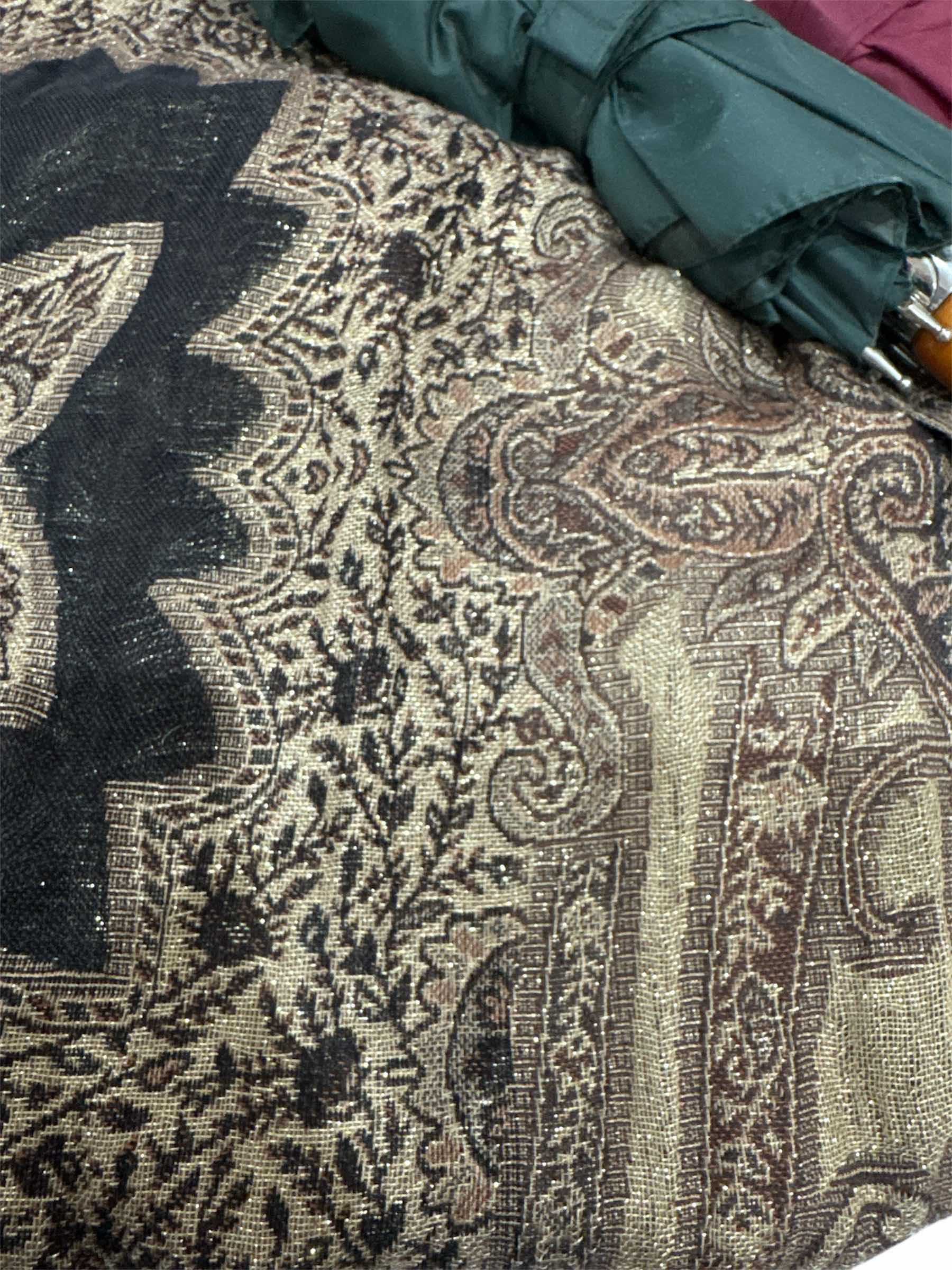 Photo 1 of SCARF AND 3 UMBRELLAS