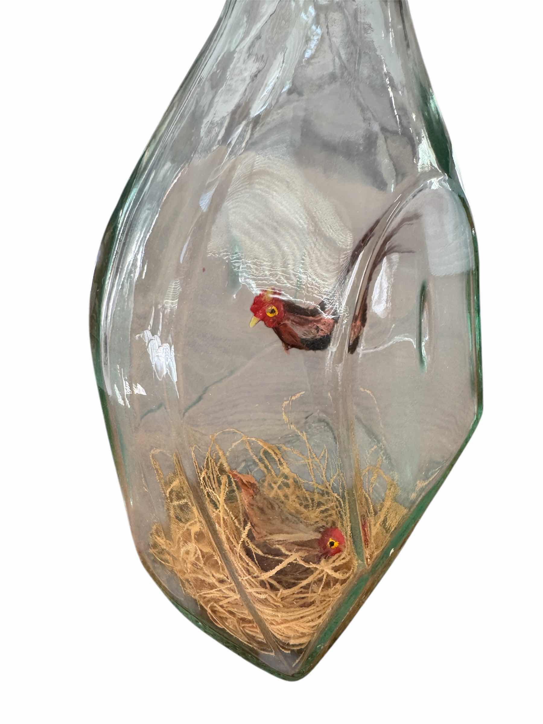 Photo 1 of 48
VINTAGE GLASS BOTTLE ART ROOSTER AND HEN WITH EGGS, HOME DECOR, ART IN A BOTTLE

5.5” X 3.25” X H11”