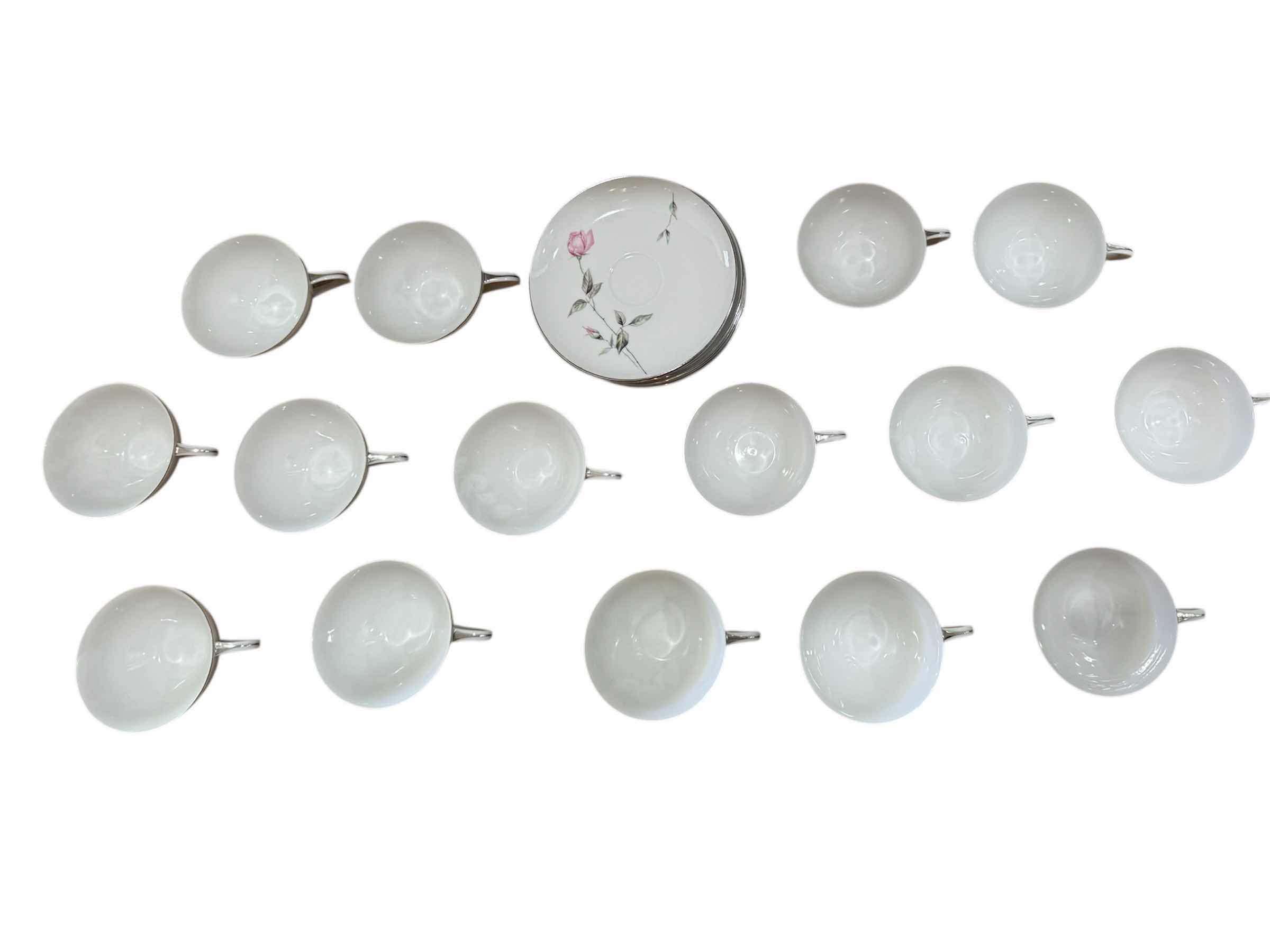 Photo 1 of 100
VINTAGE DAWN ROSES BY SANGO JAPAN TEACUPS AND SAUCER SET, FLORAL DESIGN, CHINA, 25 ITEMS

TEACUP
D4” X H2.5”

SAUCER
D”6