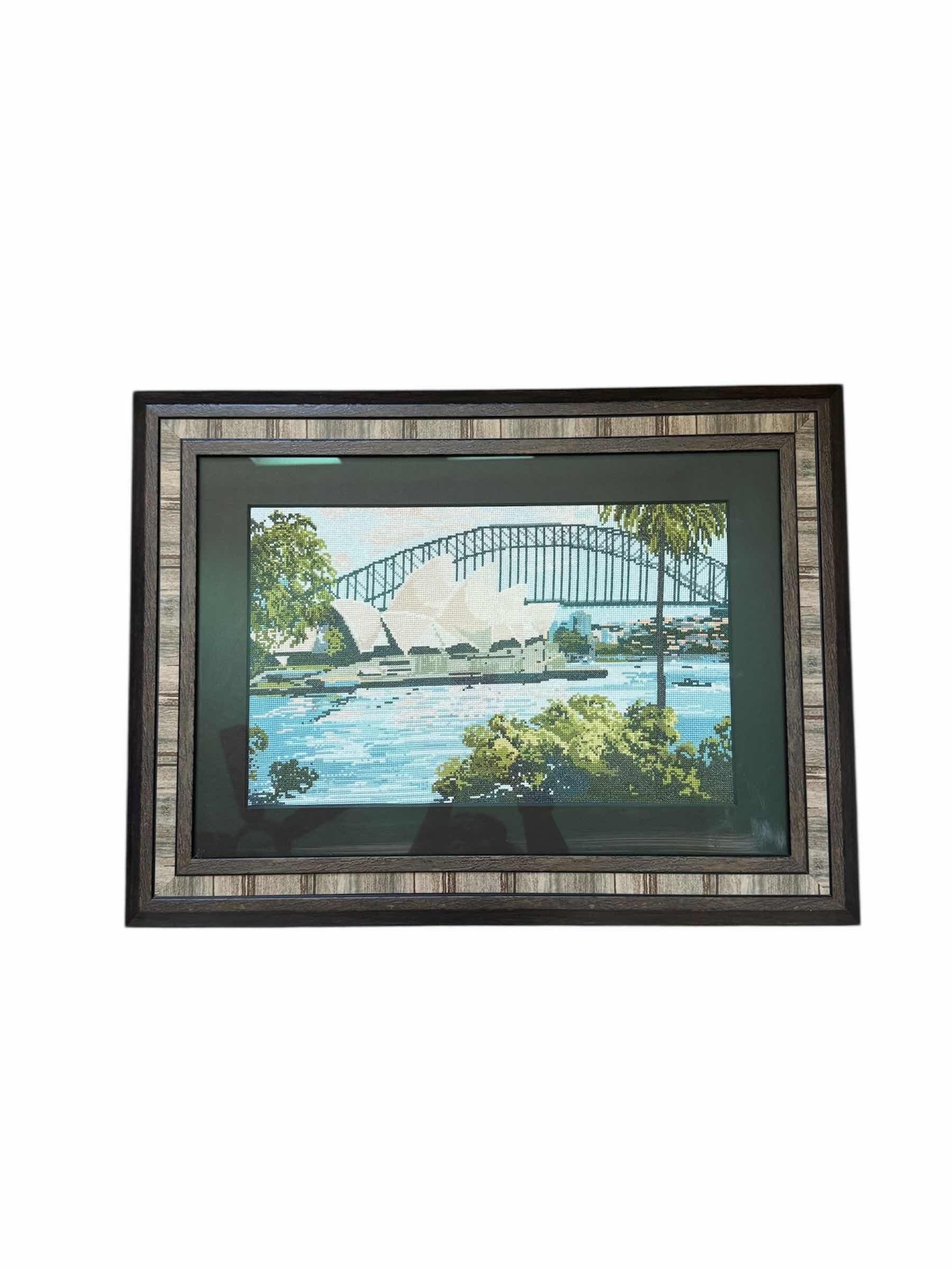 Photo 1 of 35
VINTAGE CROSS STITCH SYDNEY OPERA HOUSE AND THE SYDNEY HARBOR BRIDGE IN AUSTRALIA

25” X 1” X H19”