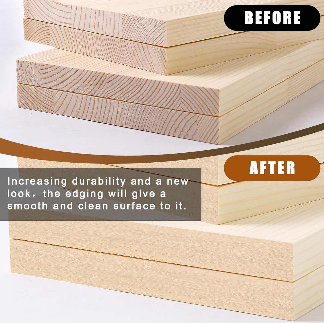 Photo 2 of BRAND NEW CASE OF 60 BIRCH WOOD VENEER EDGE BAND