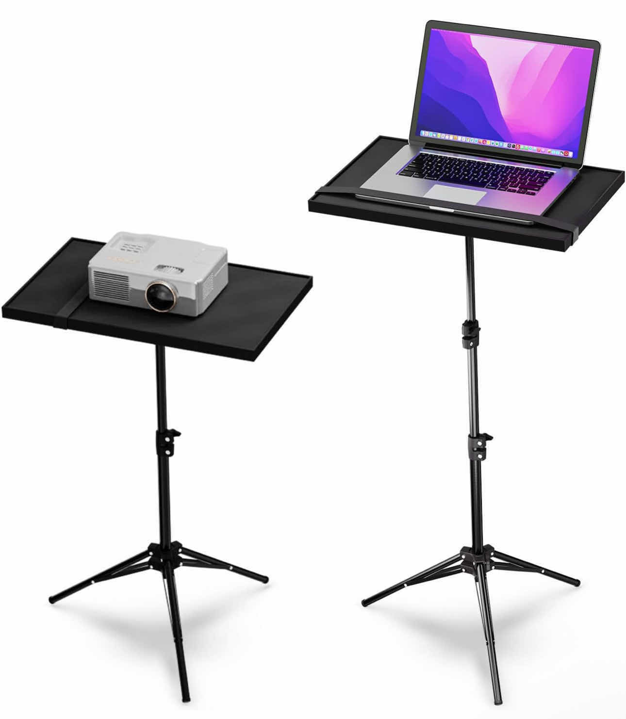 Photo 1 of BRAND NEW SET OF 10 PROJECTOR STANDS, PORTABLE  WITH 3 ADJUSTABLE HEIGHTS OF 18.5”, 29.5”, 42.5” | HOLDS 6.5 lbs