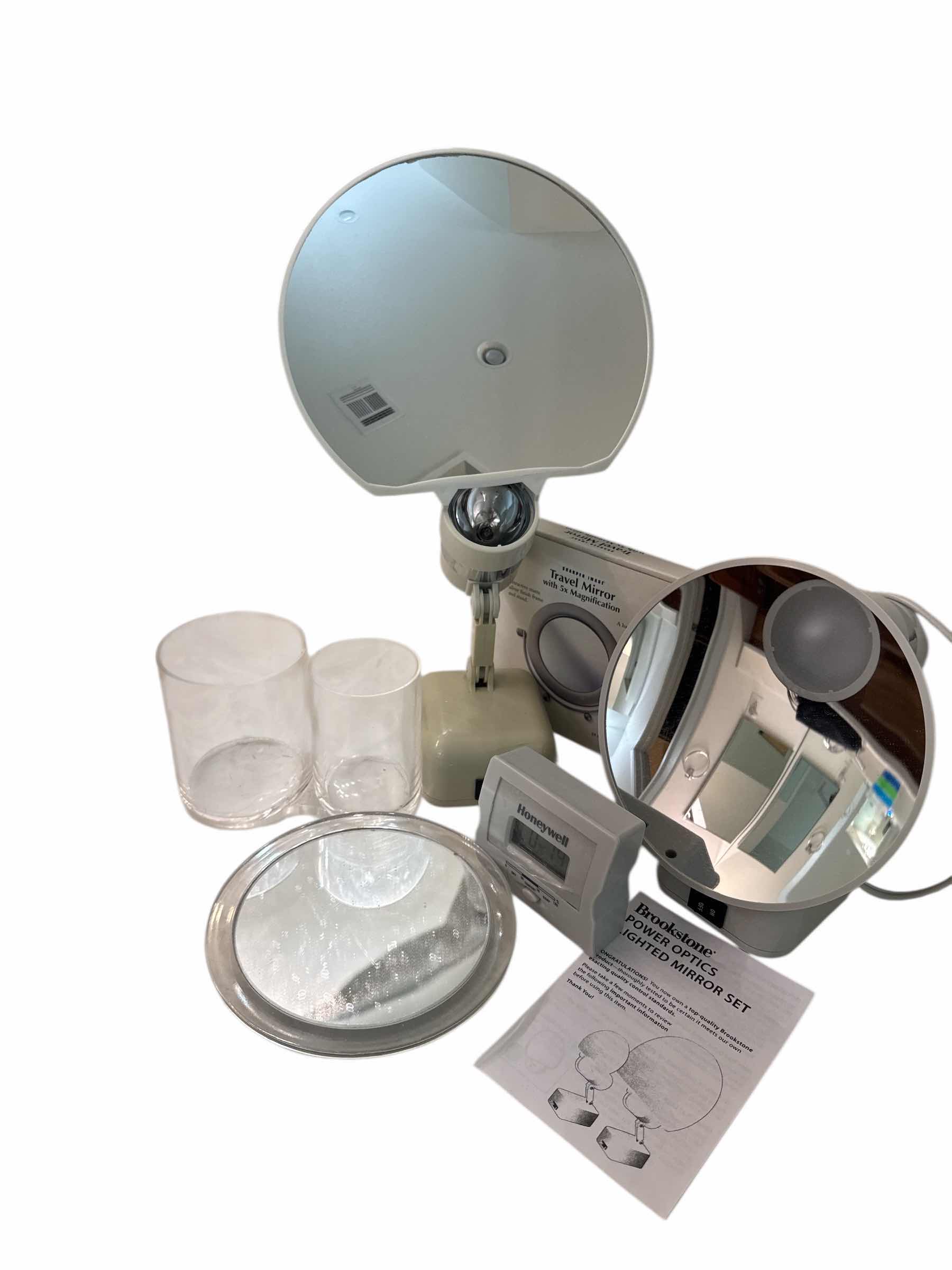 Photo 1 of 4 VANITY MIRRORS AND VANITY HOLDER IN CLEAR ACRYLIC