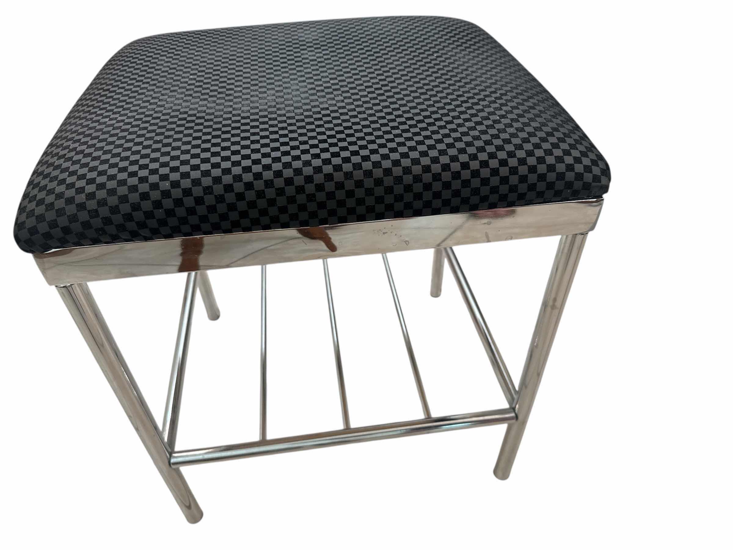 Photo 3 of 2 STOOLS AND 1- WHITE PLASTIC TABLE