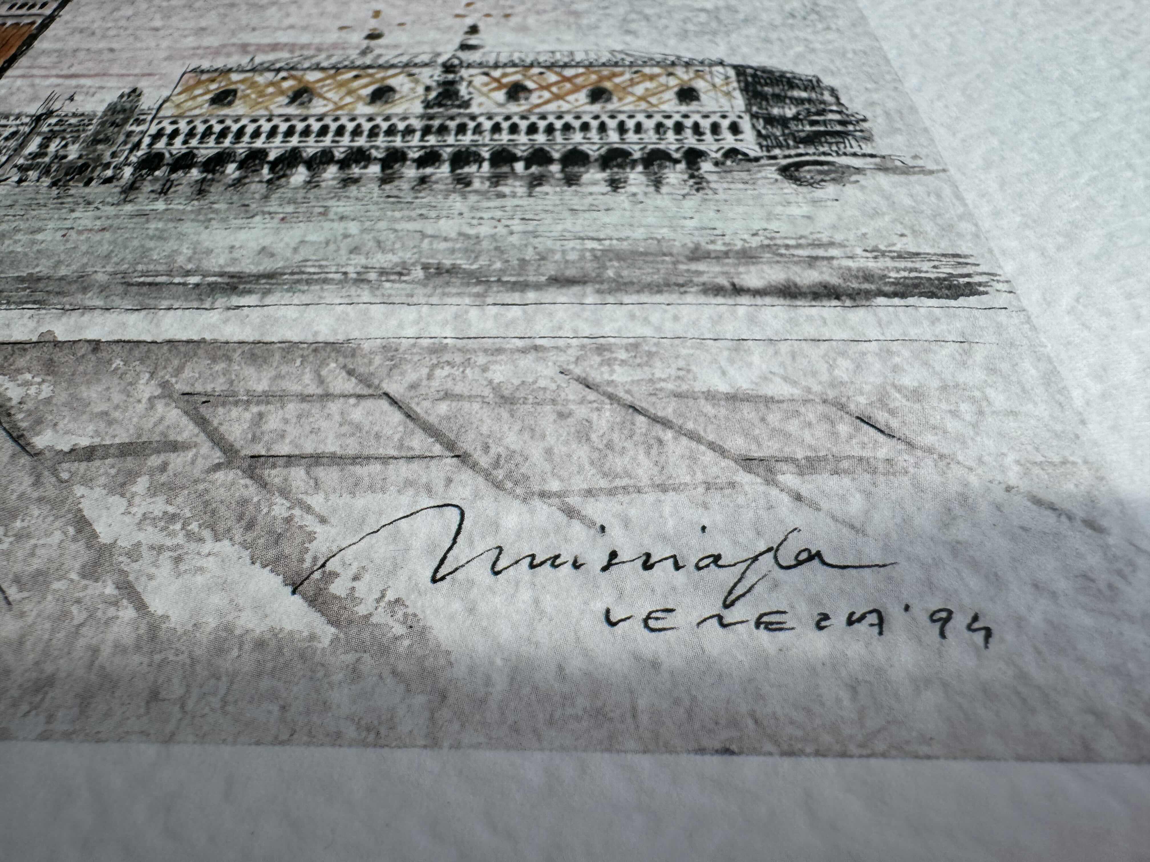 Photo 3 of 140
VINTAGE ARTWORK BY GIANFRANCO MISSIAJA ALERCCHINO ALLEGRO BACINO ST MARCO BAUTA A ST GIORGIO” 1994, SIGNED, NUMBER 477/2000 VENEZIA.

L11.5” X W15”