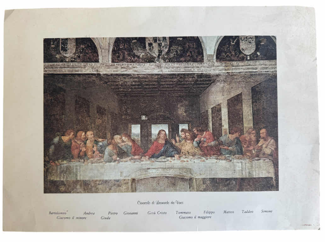 Photo 1 of 35
VINTAGE “THE LAST SUPPER” LEONARDO DA VINCI, PRINT ARTWORK, ART COLLECTION

L10” X W13.6”