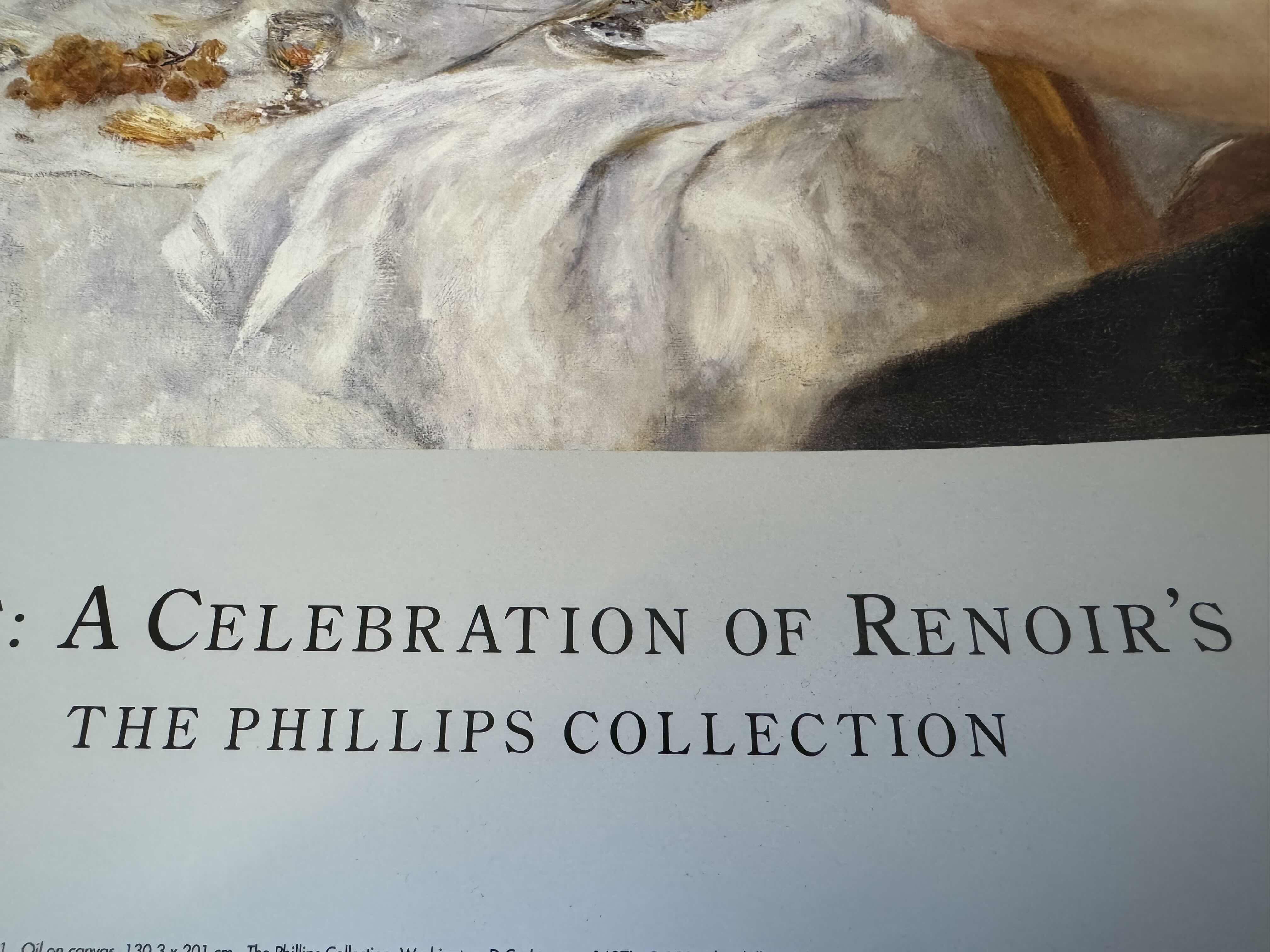 Photo 3 of 33
VINTAGE ART POSTER “ LUNCHEON OF THE BOATING PARTY” PIERRE-AUGUSTE RENOIR 1981. PRINTED BY THE PHILLIPS COLLECTION, WASHINGTON D.C.

L22” X W28”